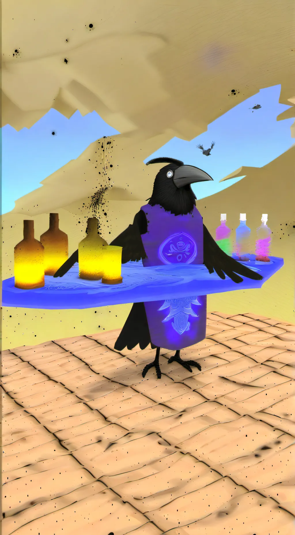 ai character: revive raven background