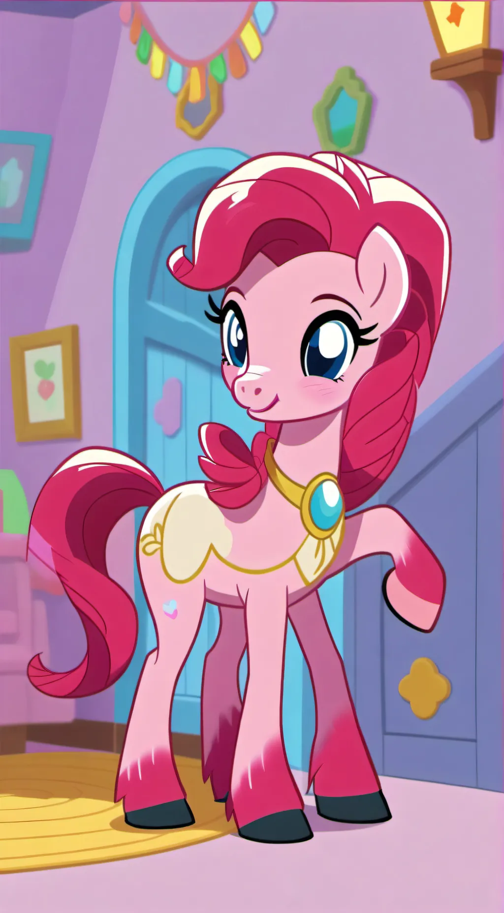ai character: Tg Tf Pinkie Pie background