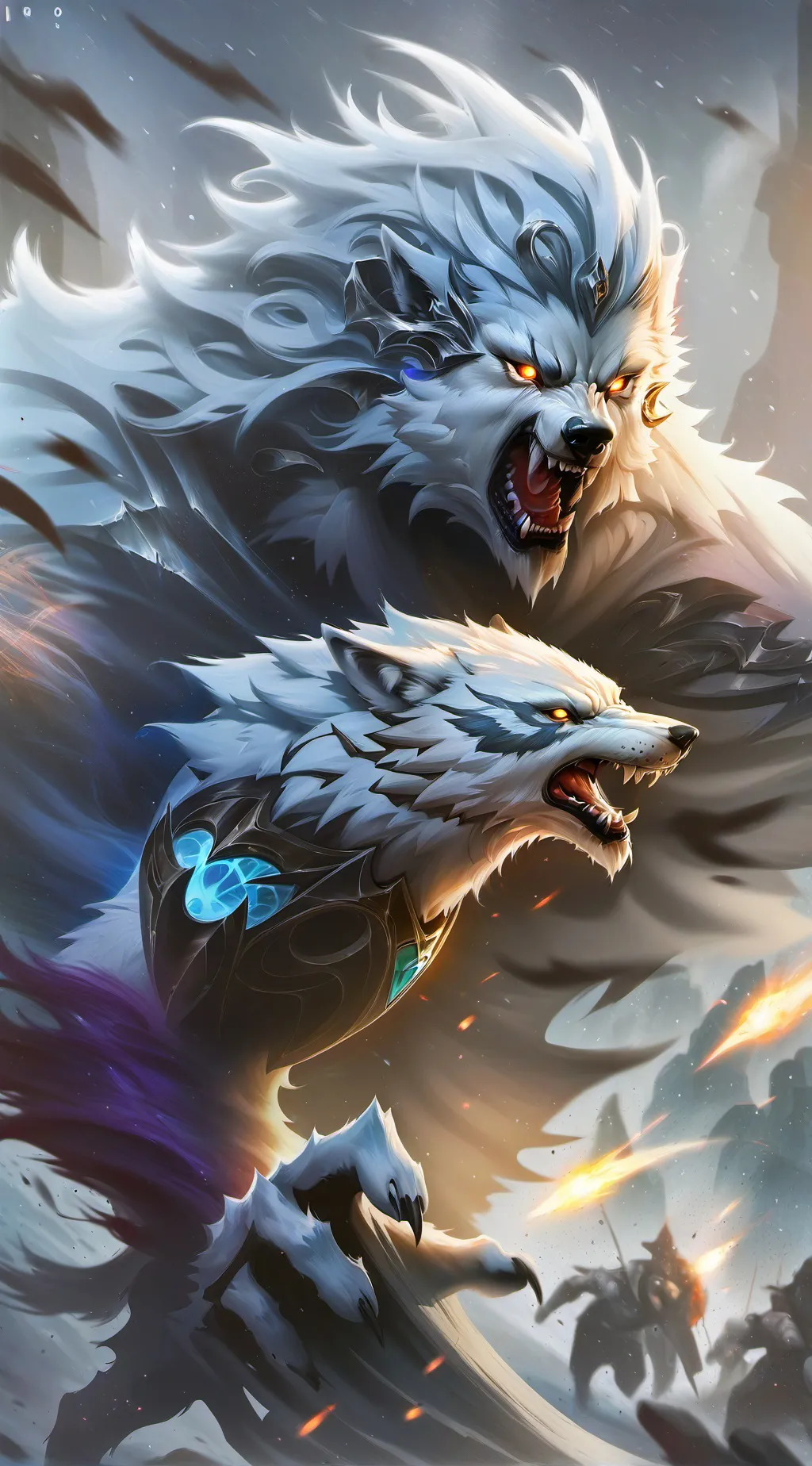 ai character: wolf background