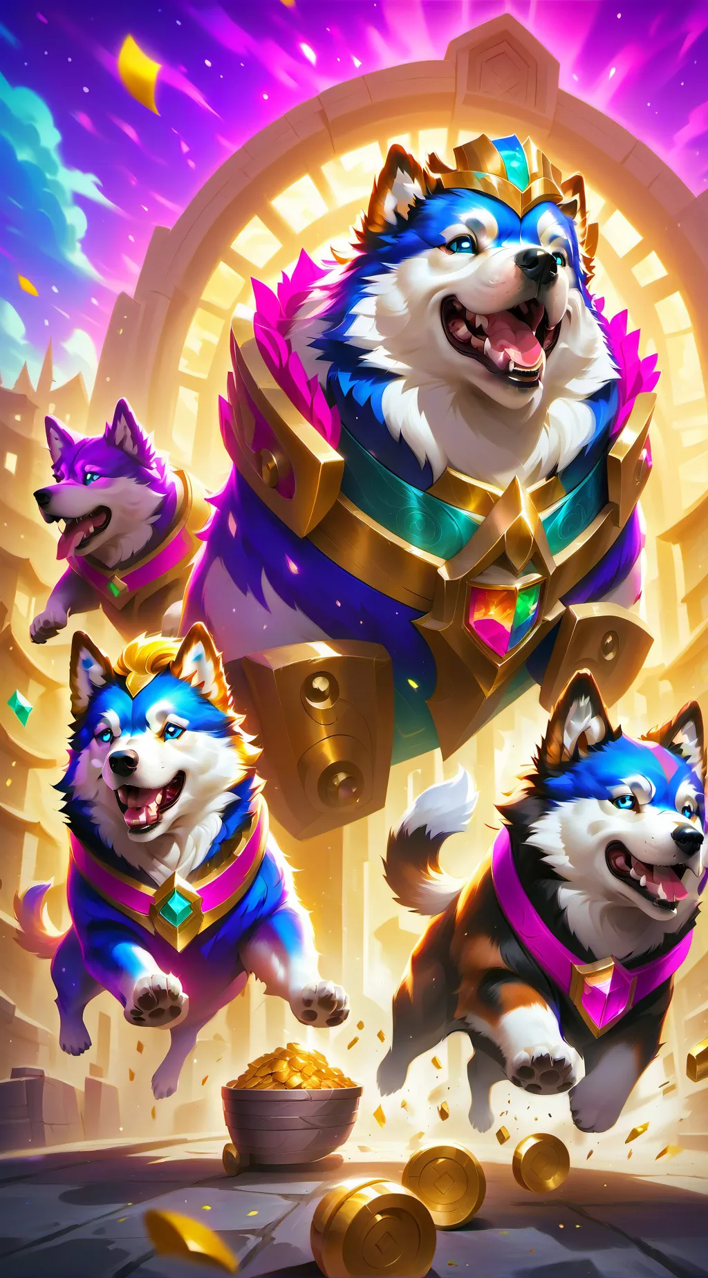 ai character: doggy background