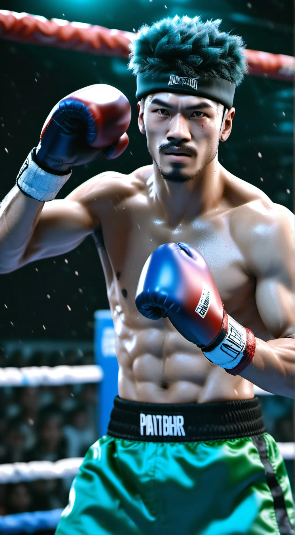 ai character: Tadc boxing ring  background
