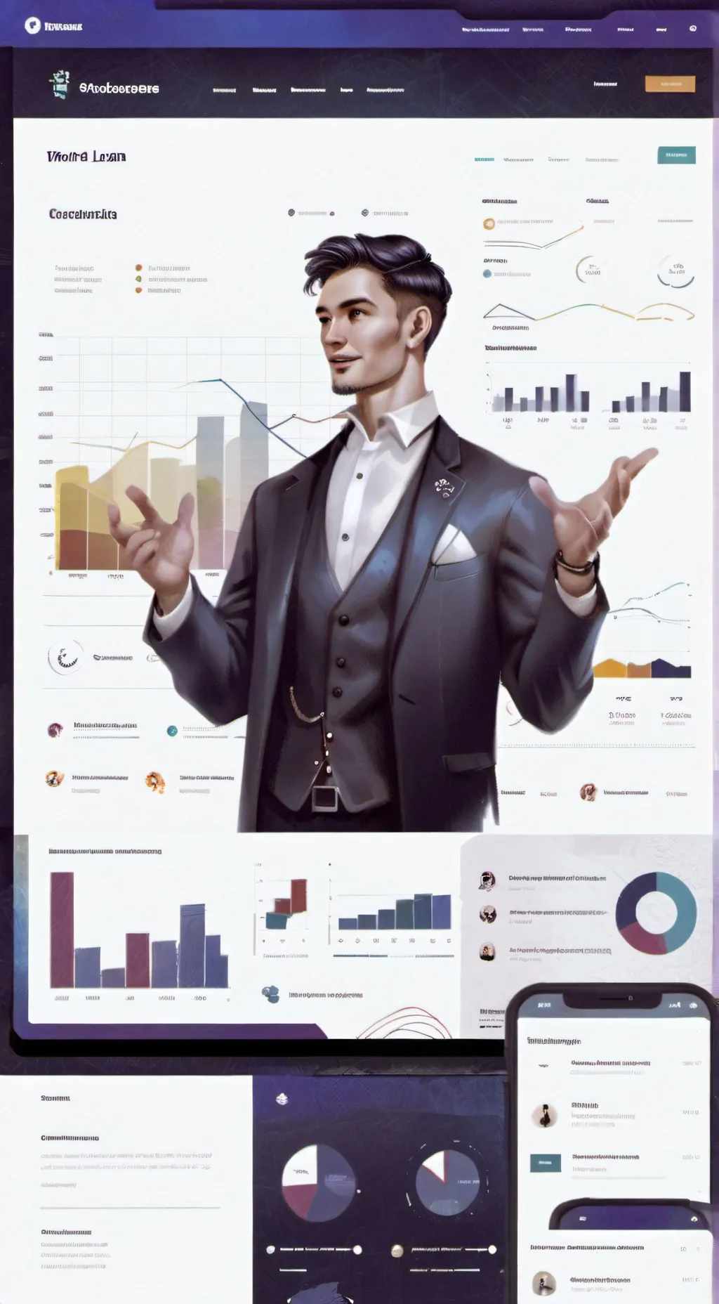 ai character: Micro Finance Mogul background