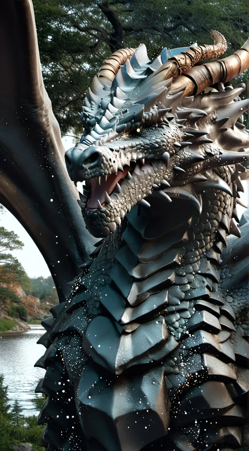 ai character: dragon background