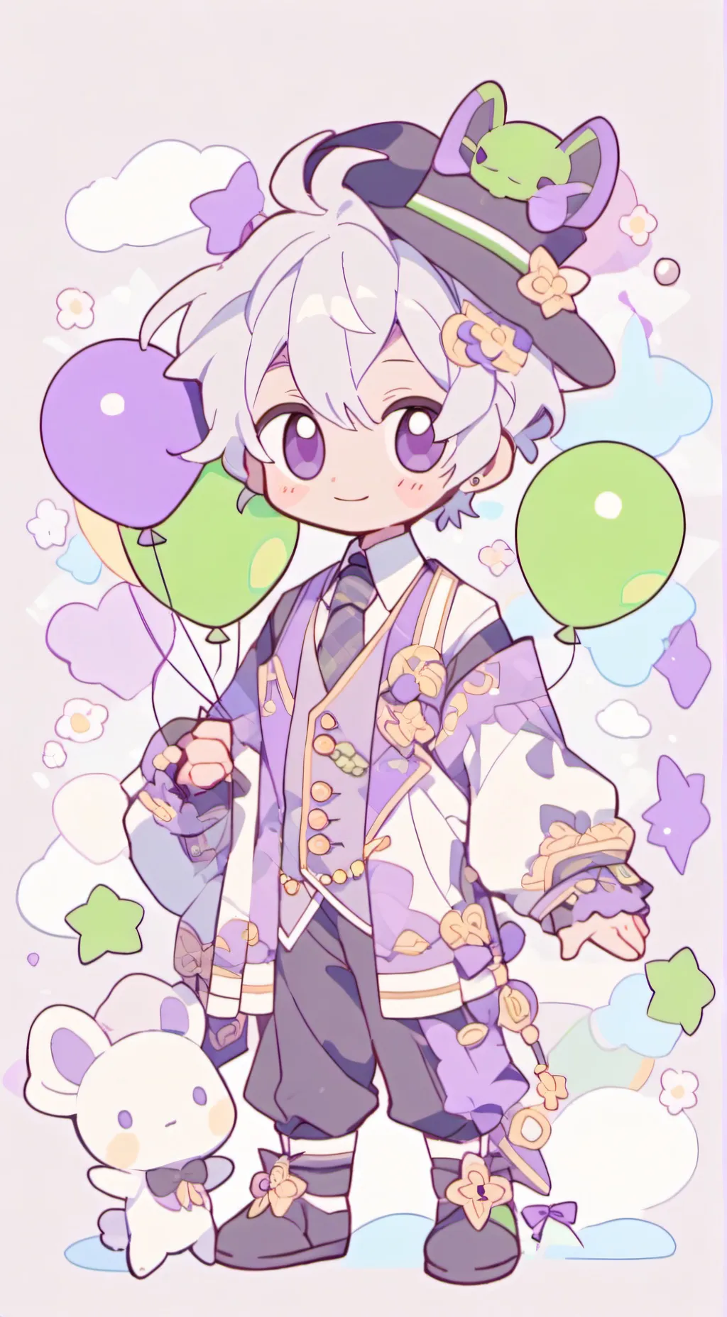 ai character: Looey the Balloon background