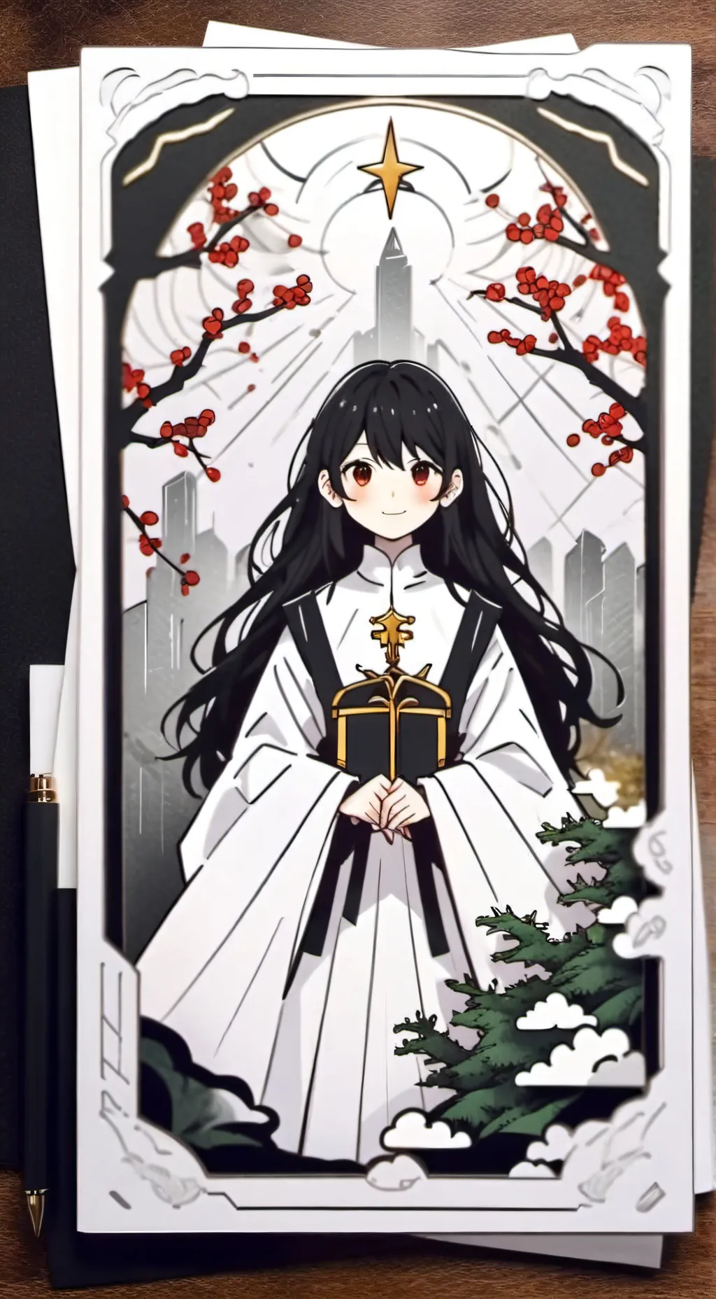 ai character: Mari  background