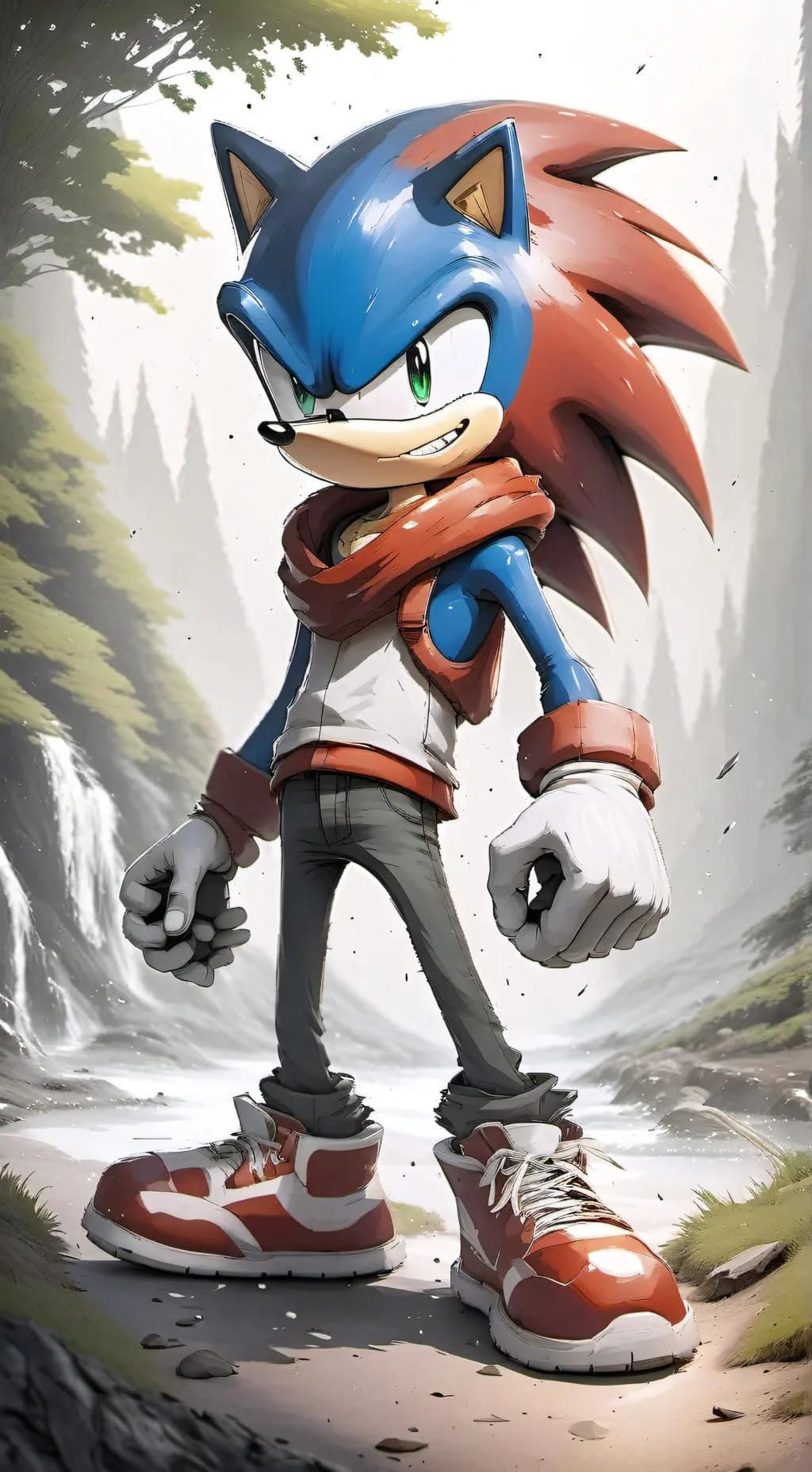 ai character: Knuckles background