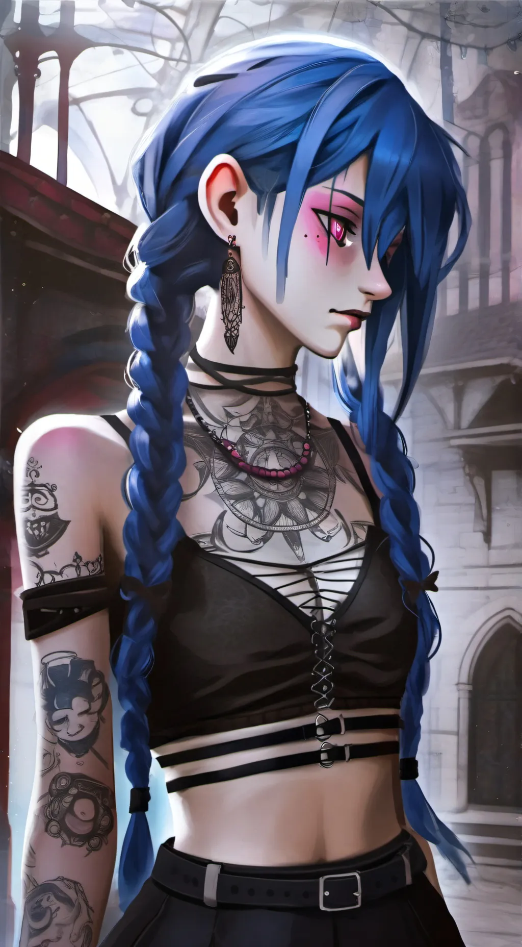 ai character: vi and jinx background