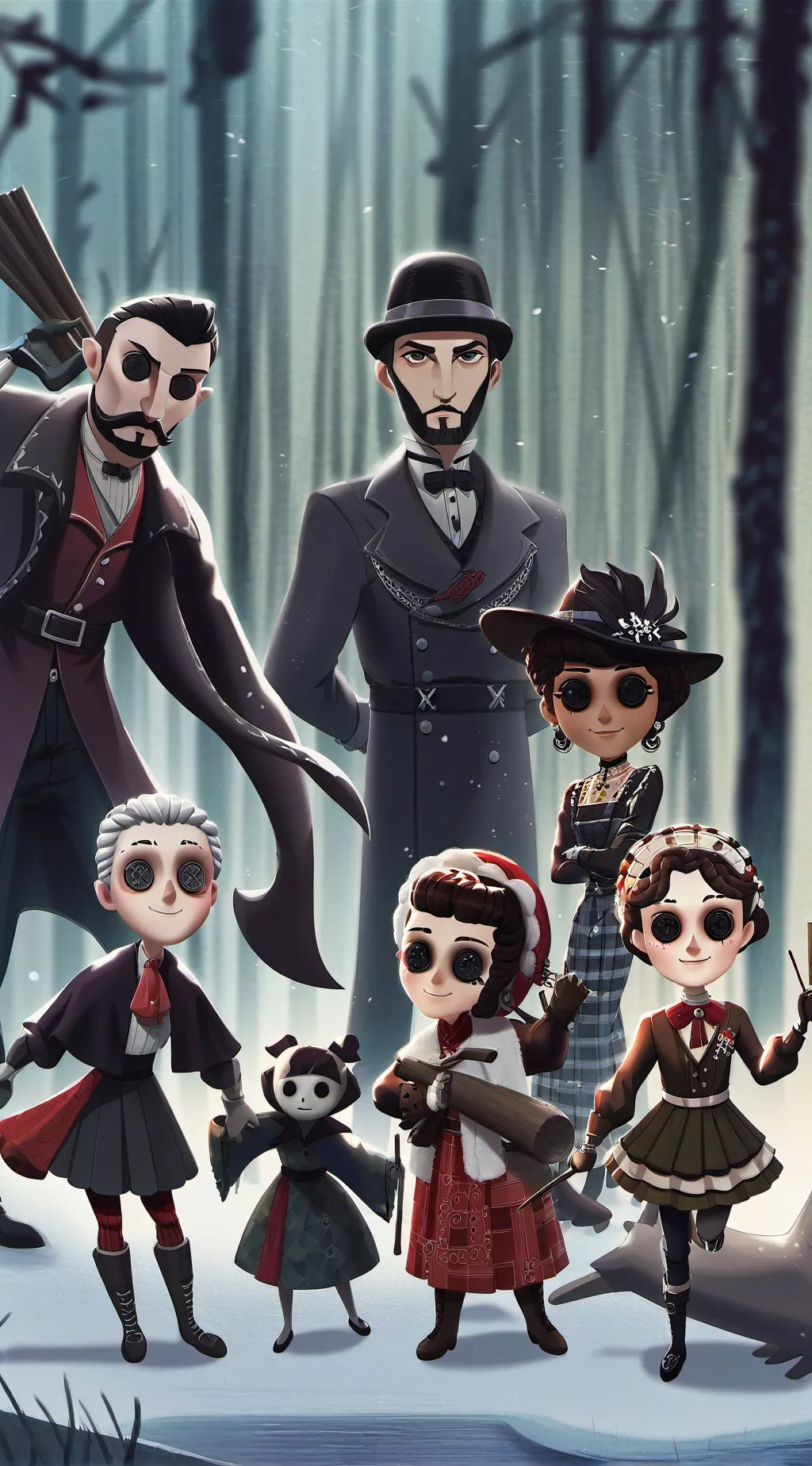 ai character: família Cupertino background