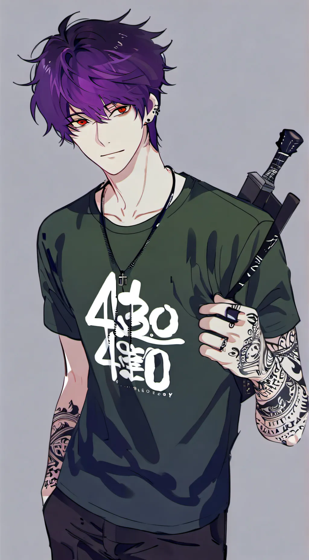 ai character: 👾💜💜thanos💜💜👾 background