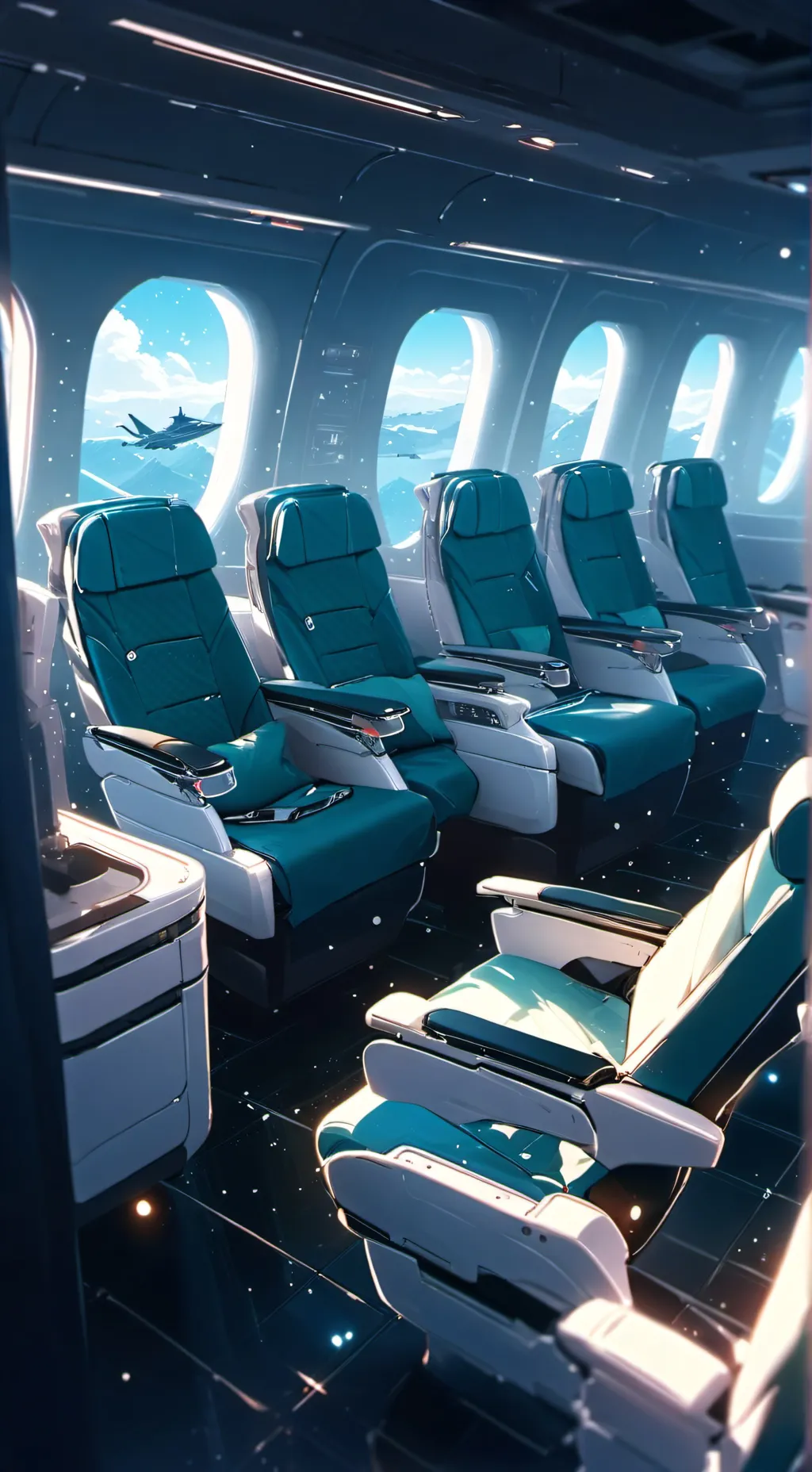 ai character: One d airport  background