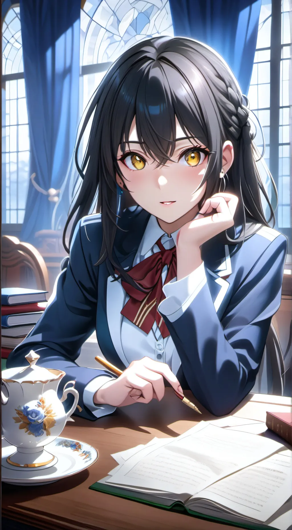 ai character: Himari background