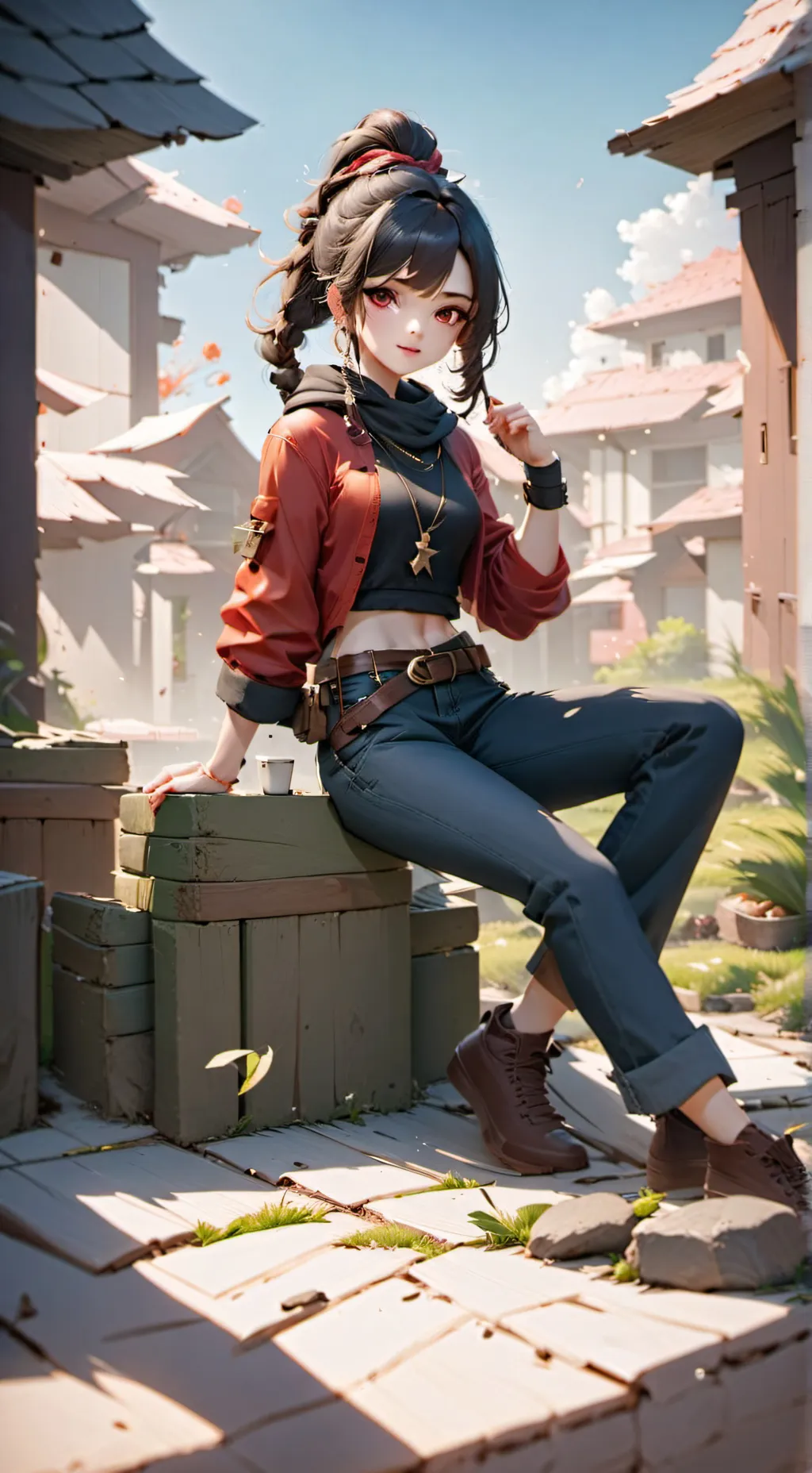 ai character: Nathaly  background