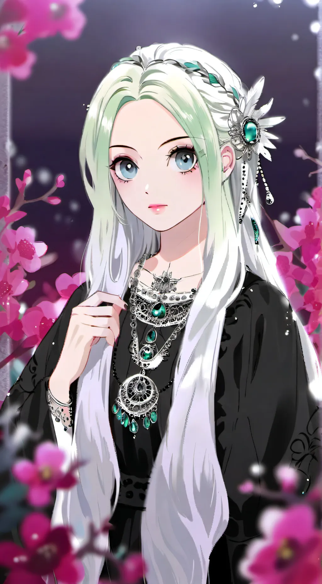 ai character: lara💗 background
