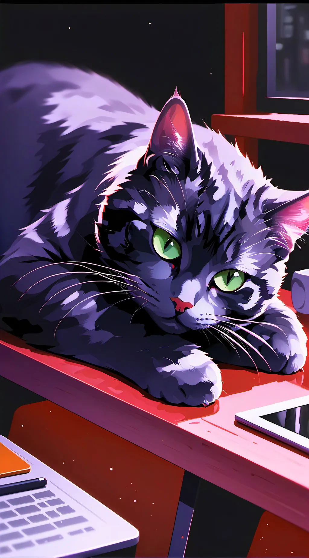 ai character: Upper moons+Pickme background