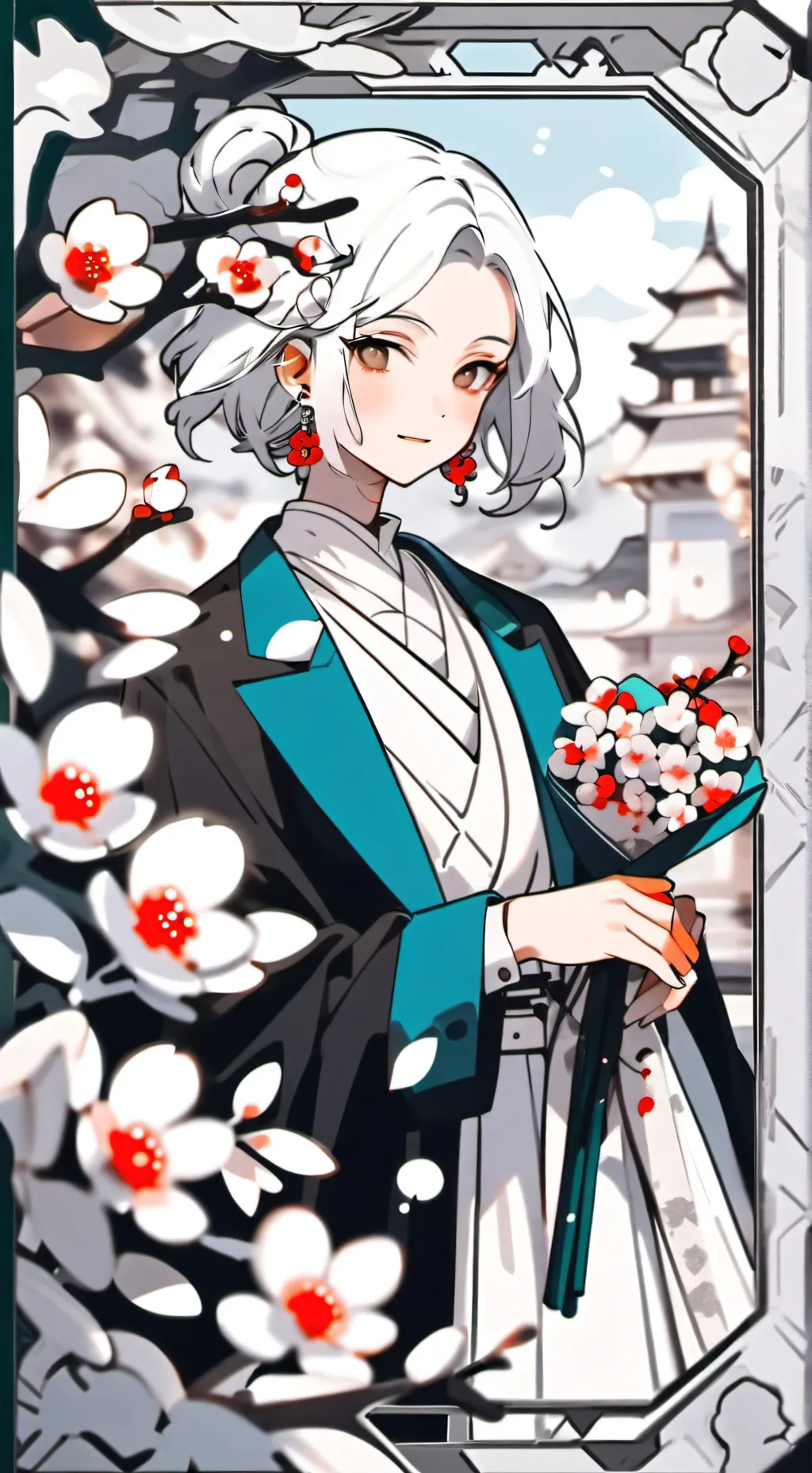 ai character: Kind pretty girl background