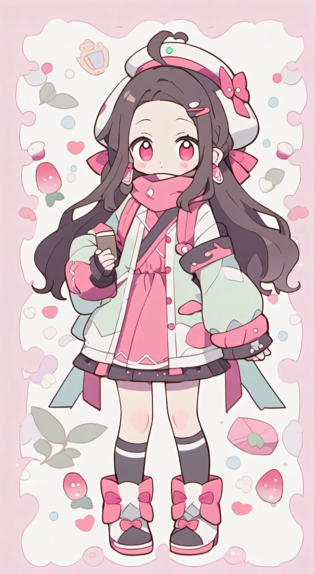 ai character: ♡°•《Nezuko》•°♡ background
