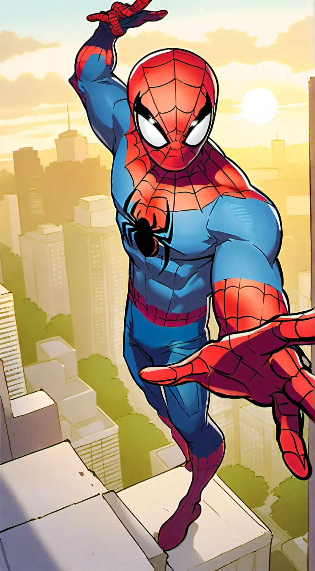 ai character: Peter Parker  background