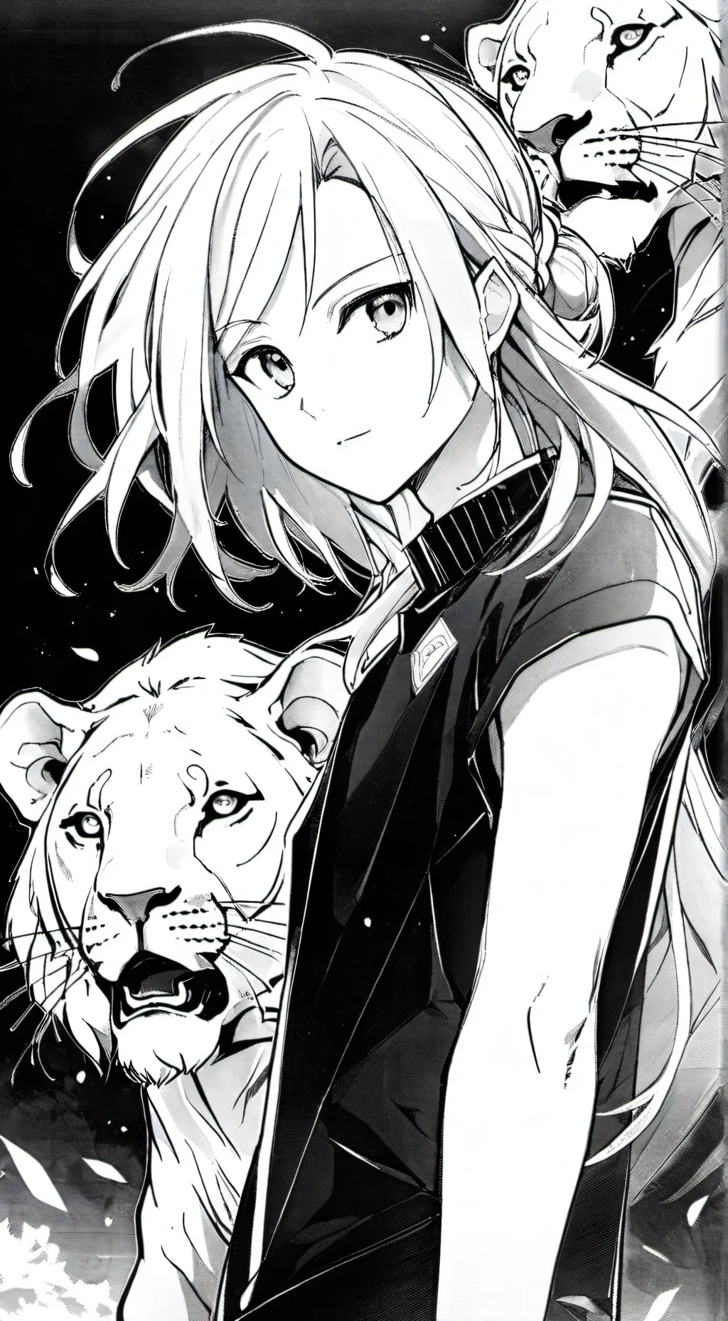 ai character: Lion king background