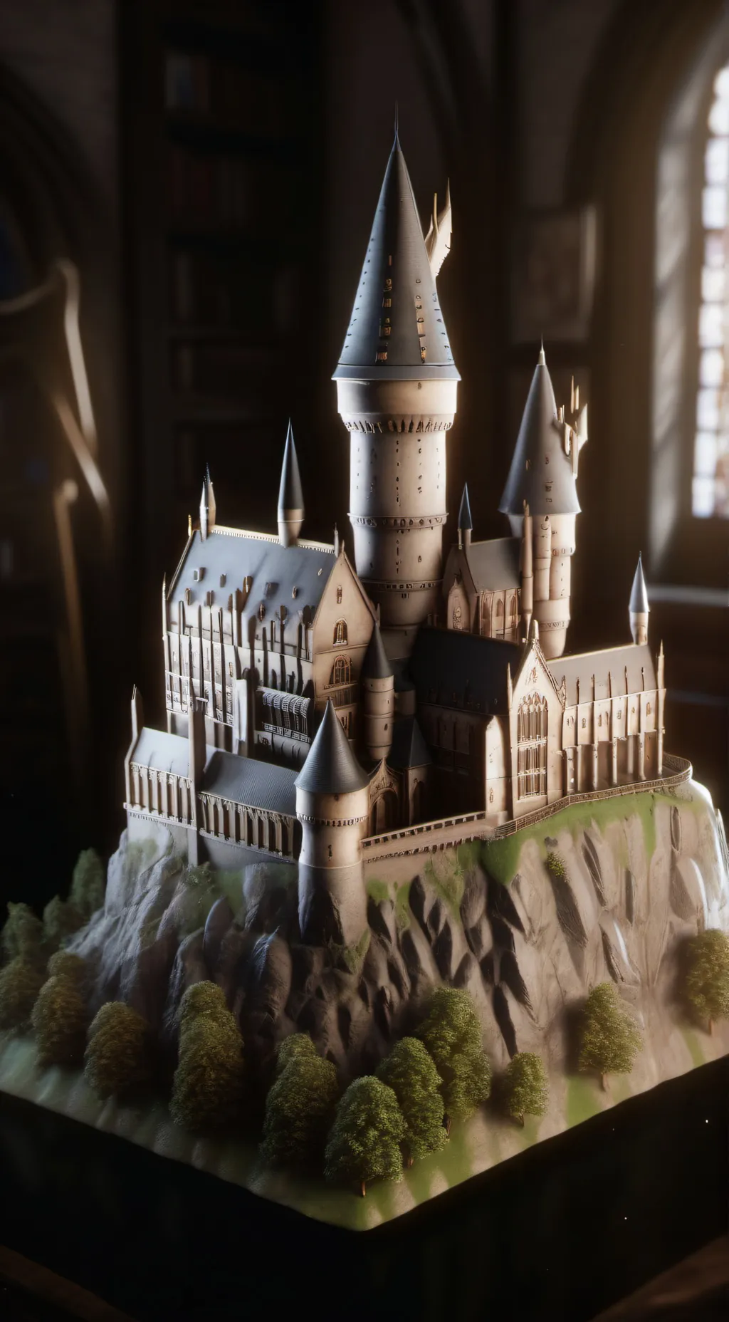 ai character: Hogwarts! background