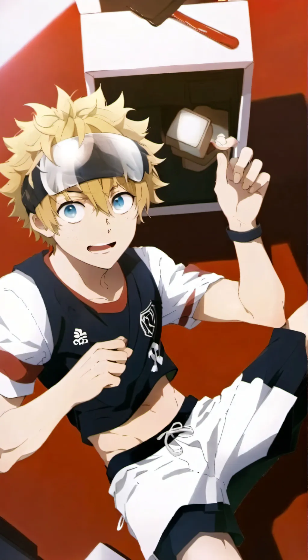 ai character: Bakugo and you! background