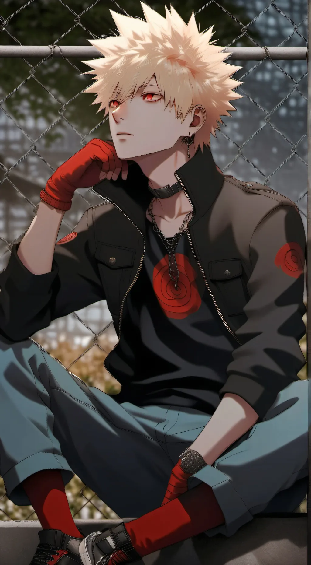 ai character: Bakugo background