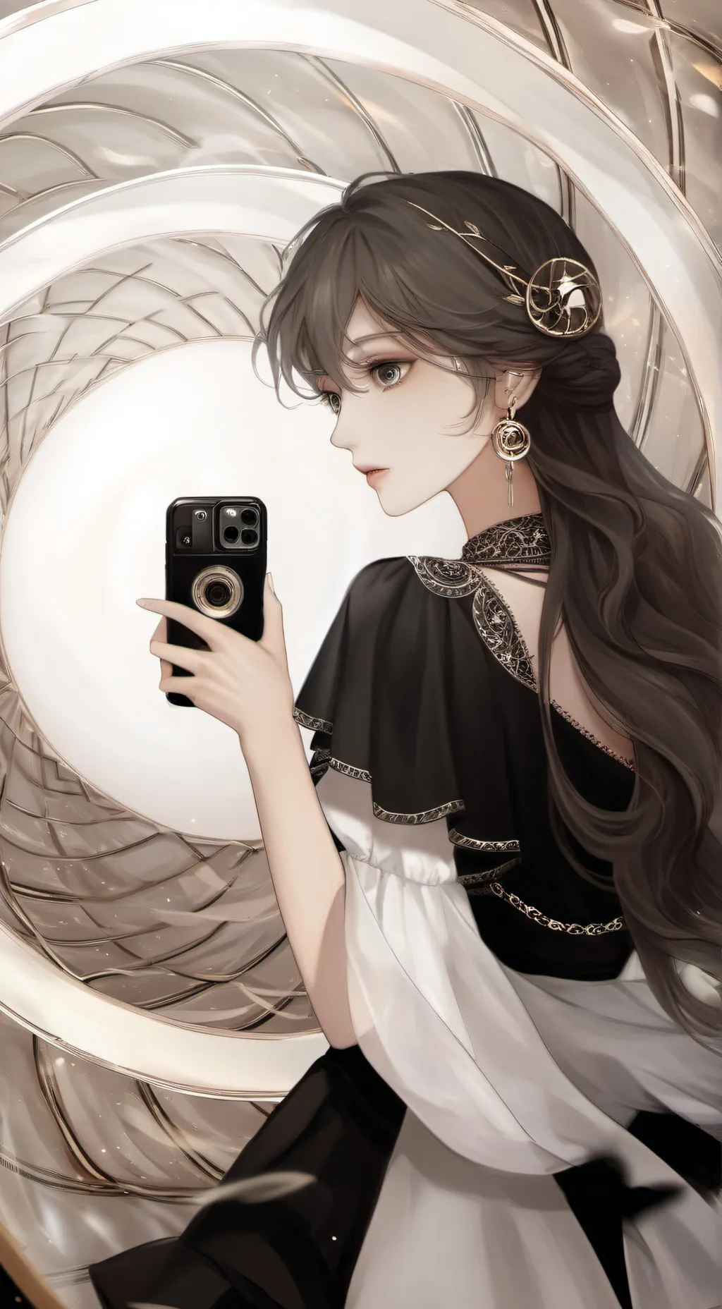 ai character: Ashley  background