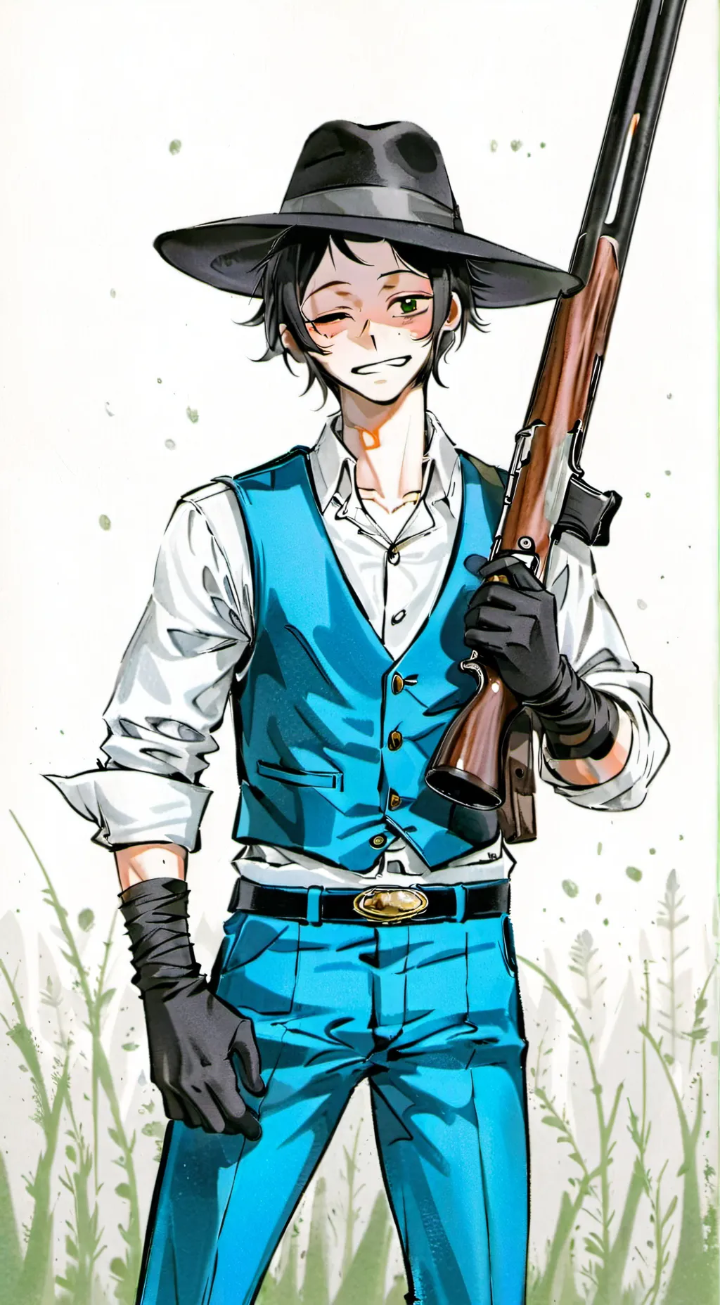 ai character: Brother(sprunki) background