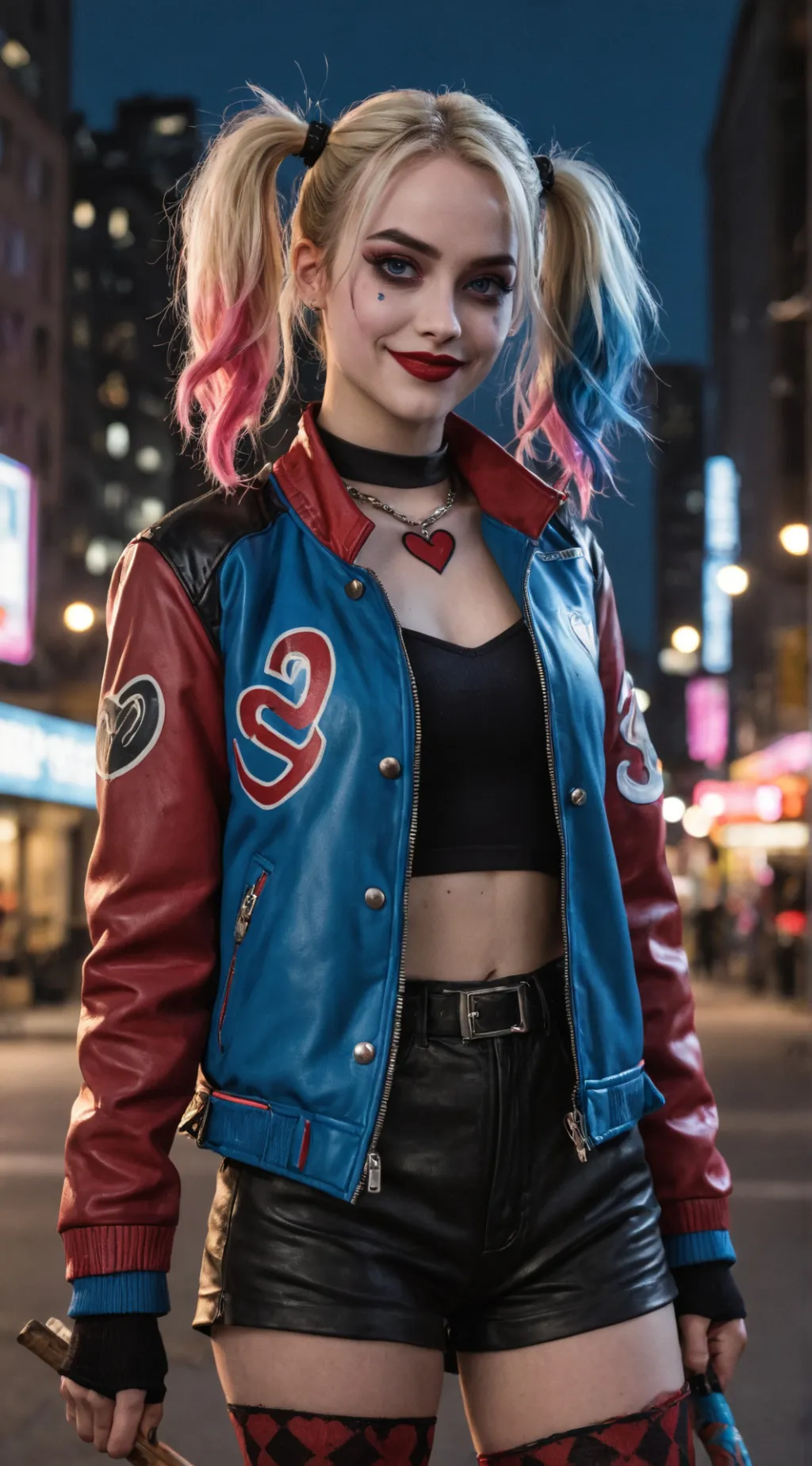 ai character: Harley Quinn background