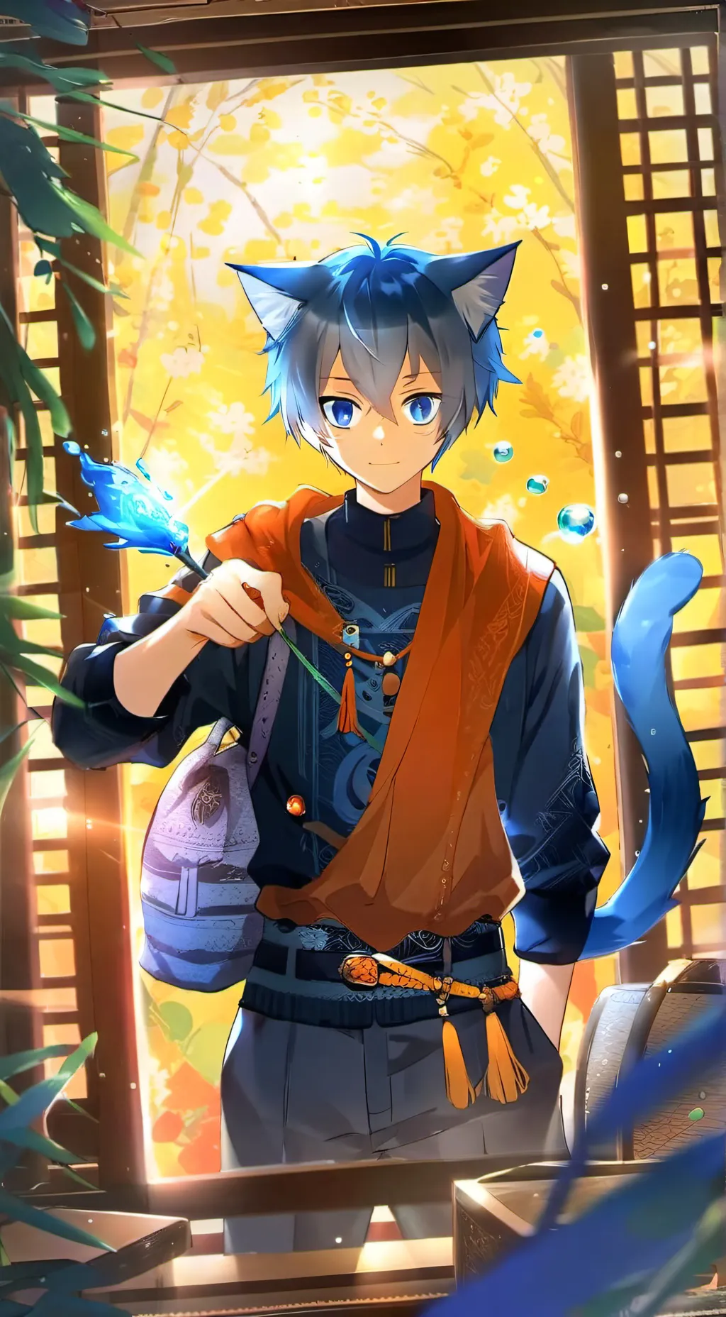 ai character: sonic cat background