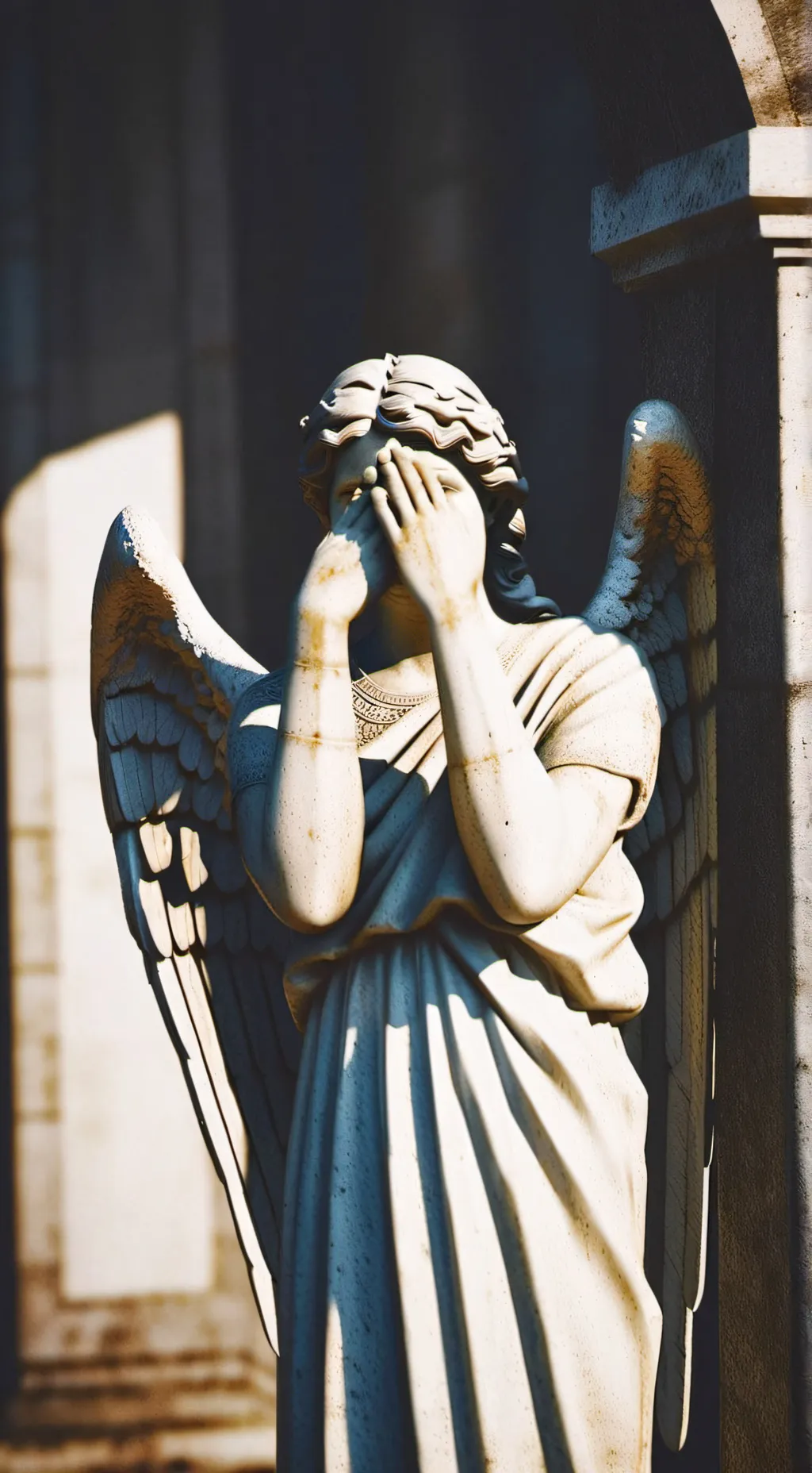 ai character: Weeping Angel background