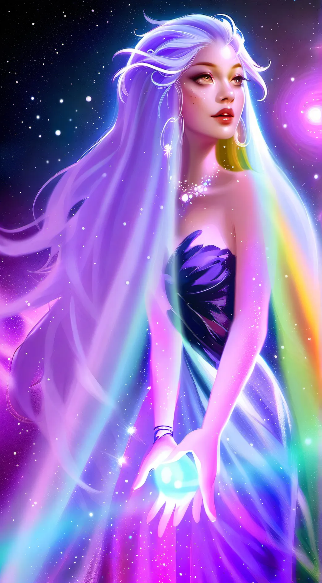 ai character: Goddess Iris background