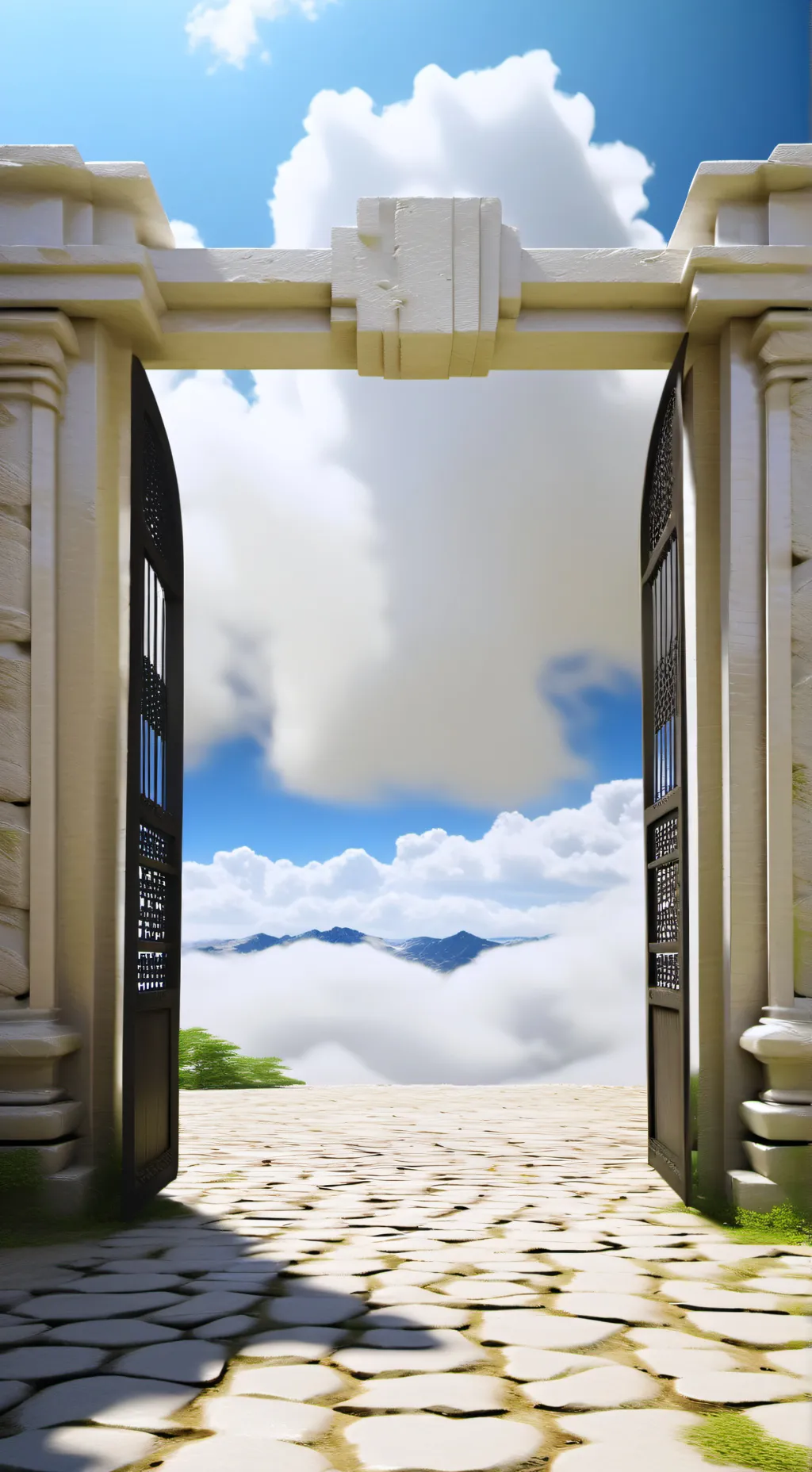 ai character: Heaven background