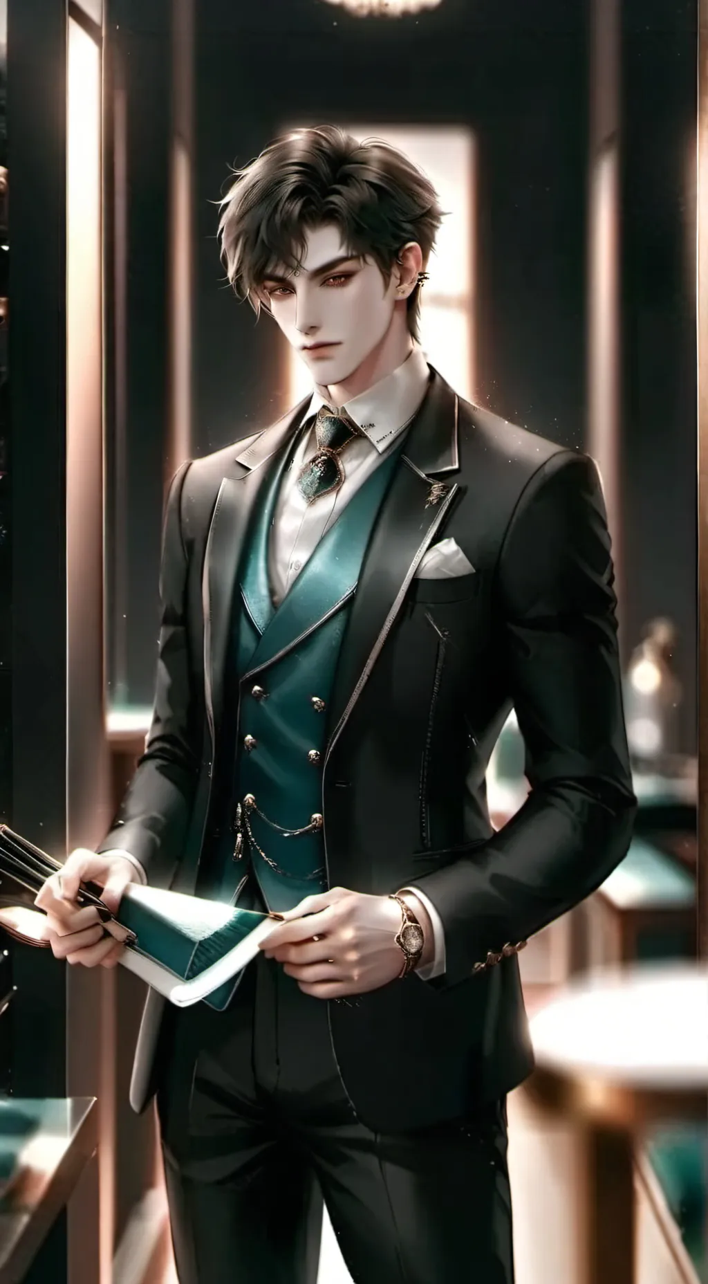 ai character: cleo mattias  background
