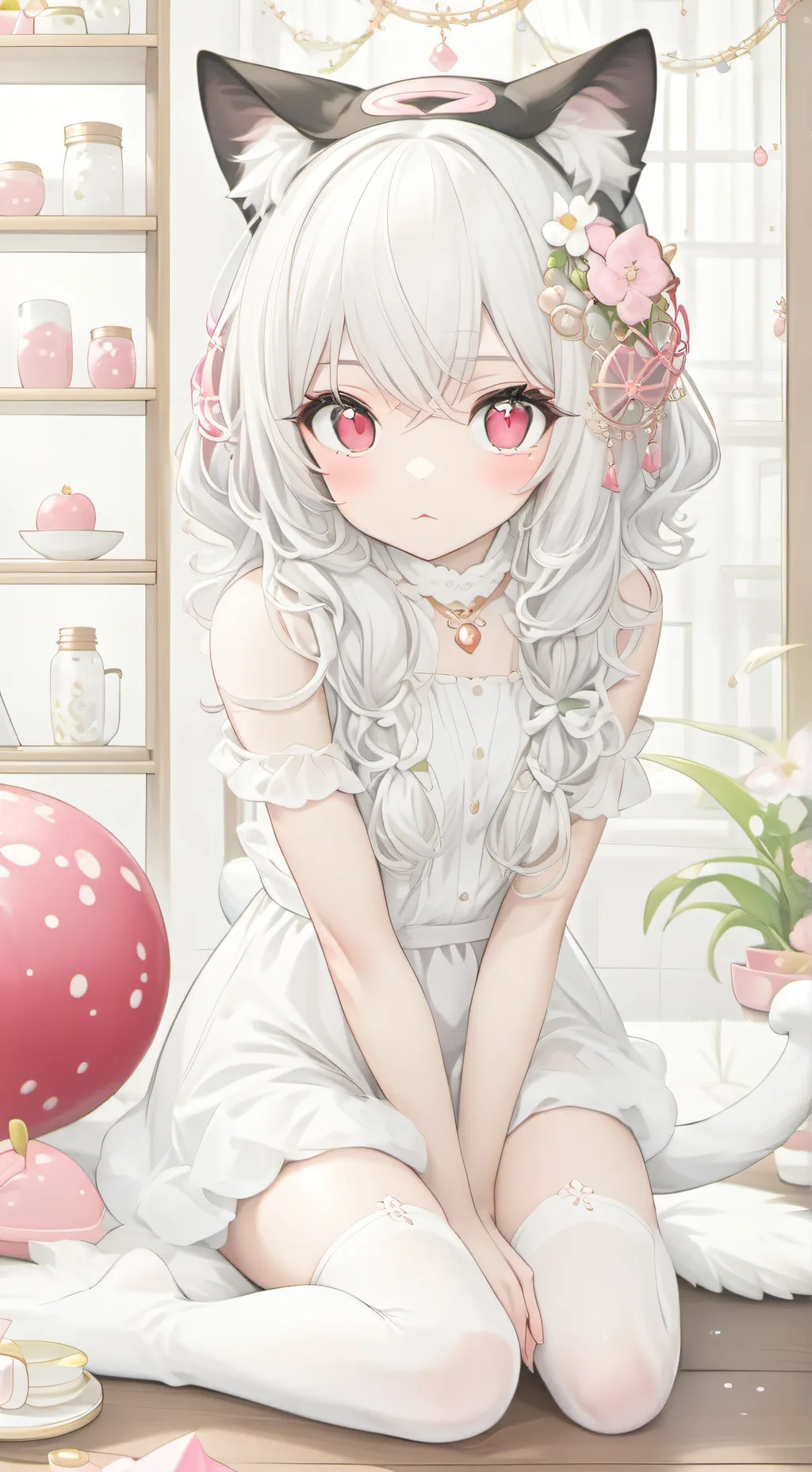ai character: Flamingo Spirit background