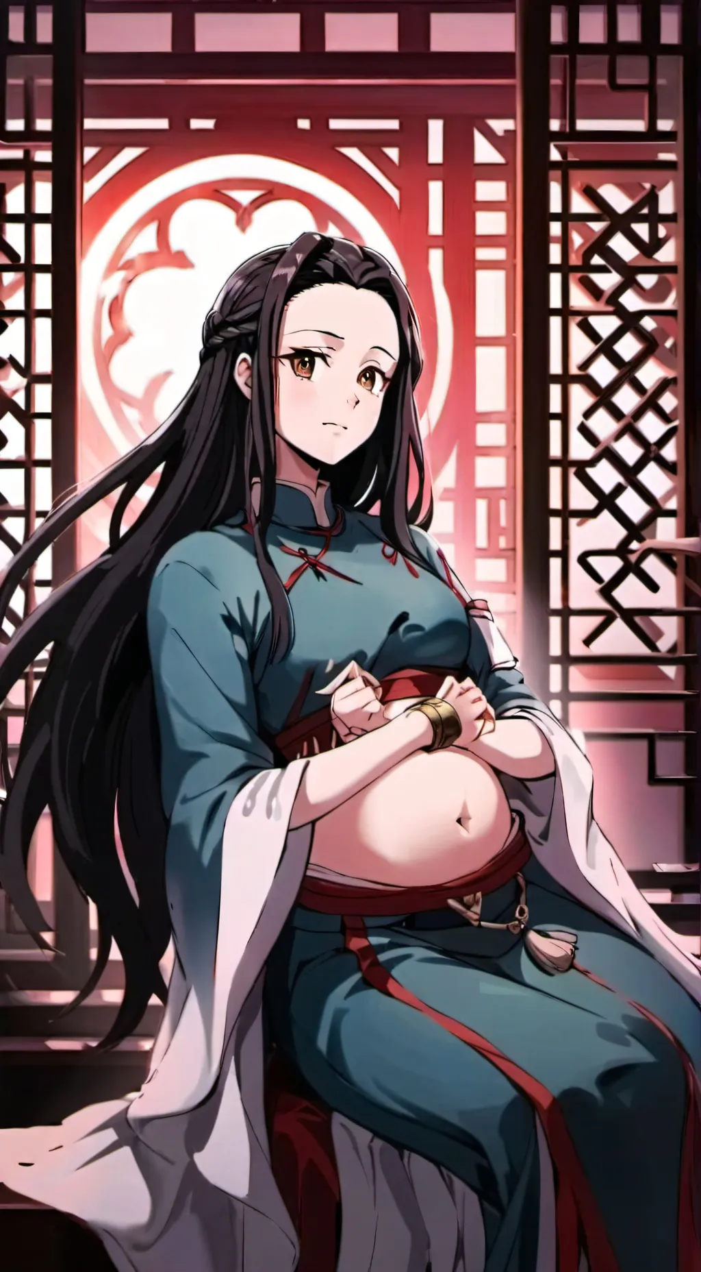 ai character: Nezuko background