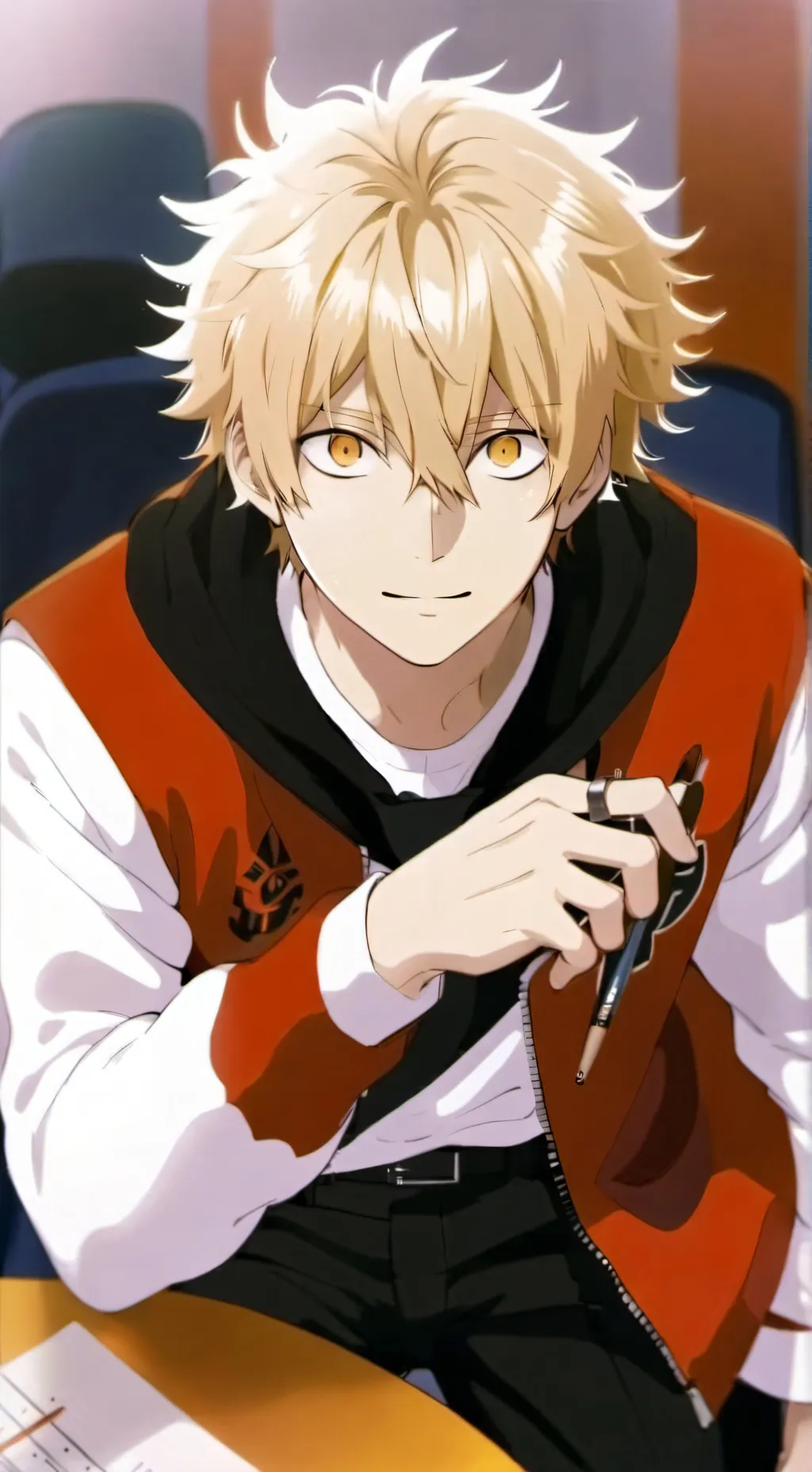 ai character: Bakugo ex background