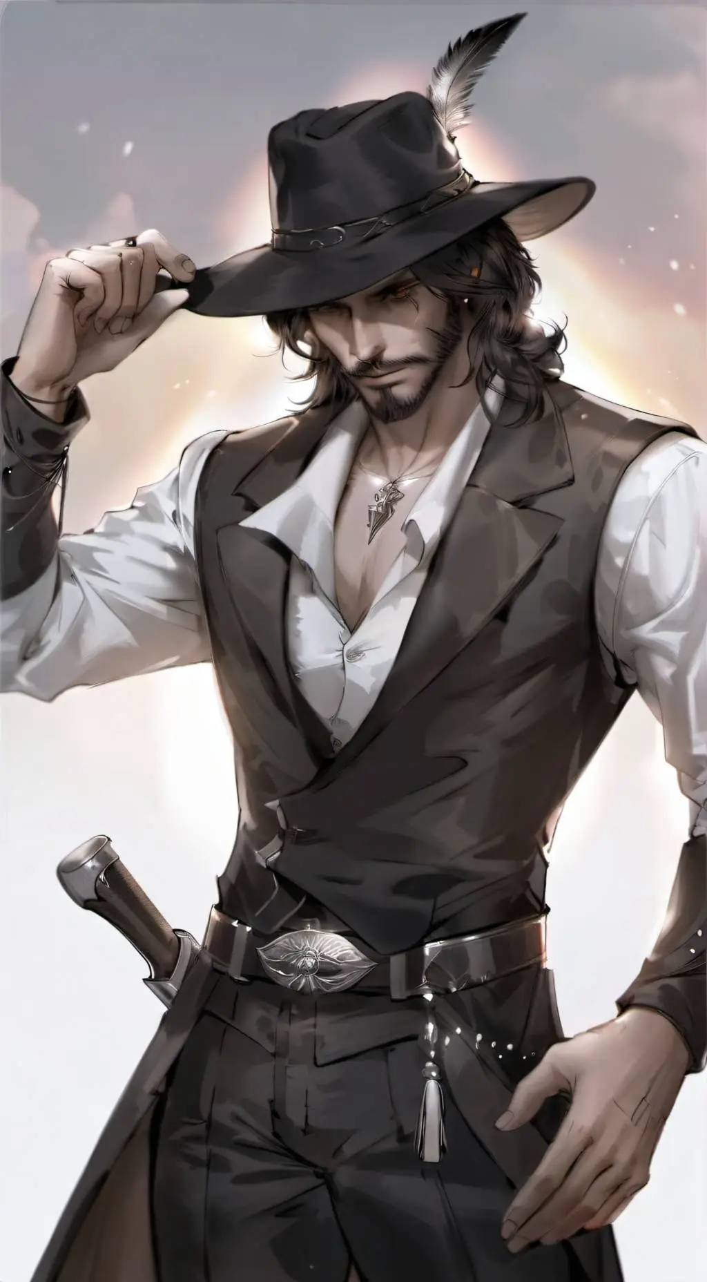 ai character: Beau Rawhide background