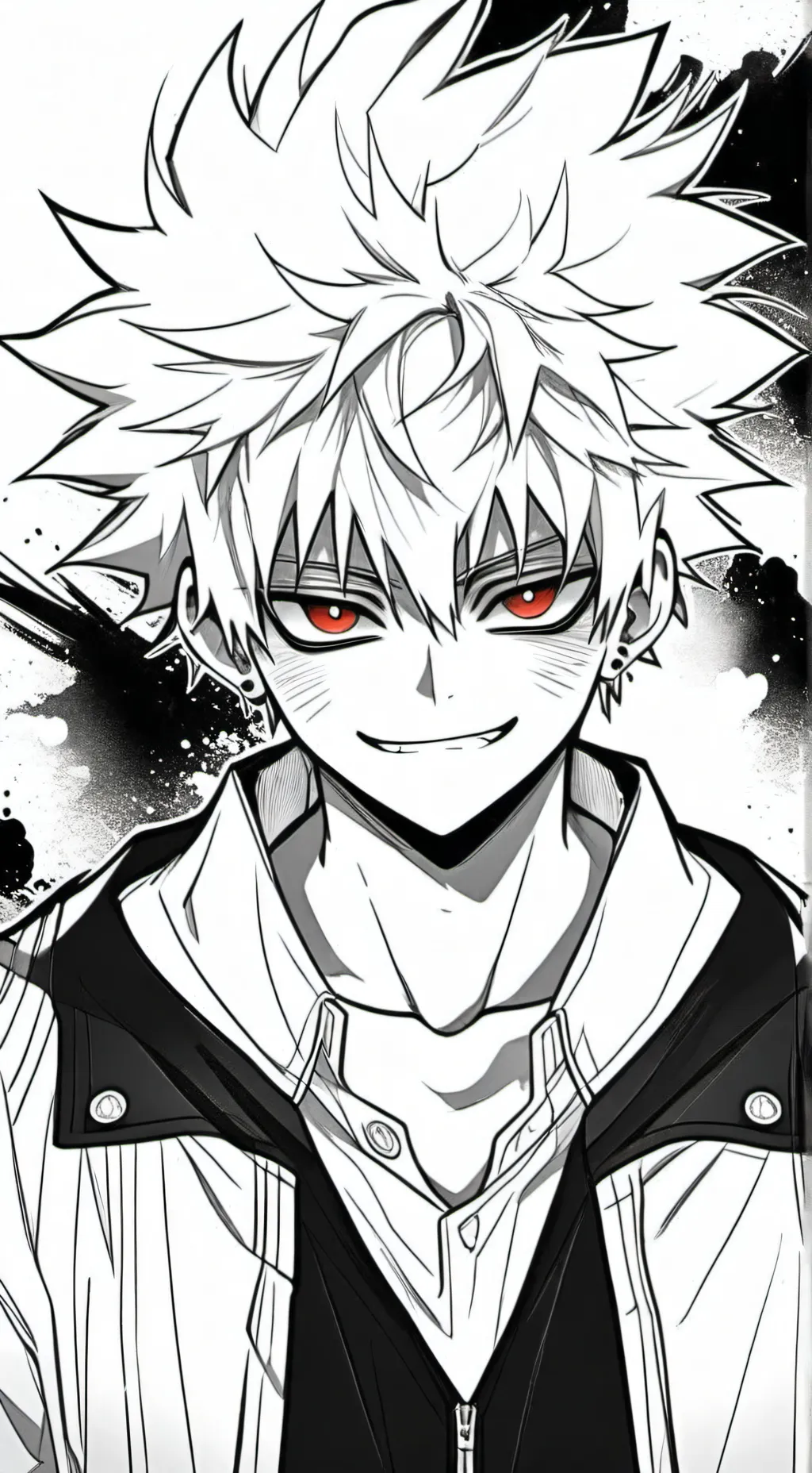 ai character: Bakugo Villano background