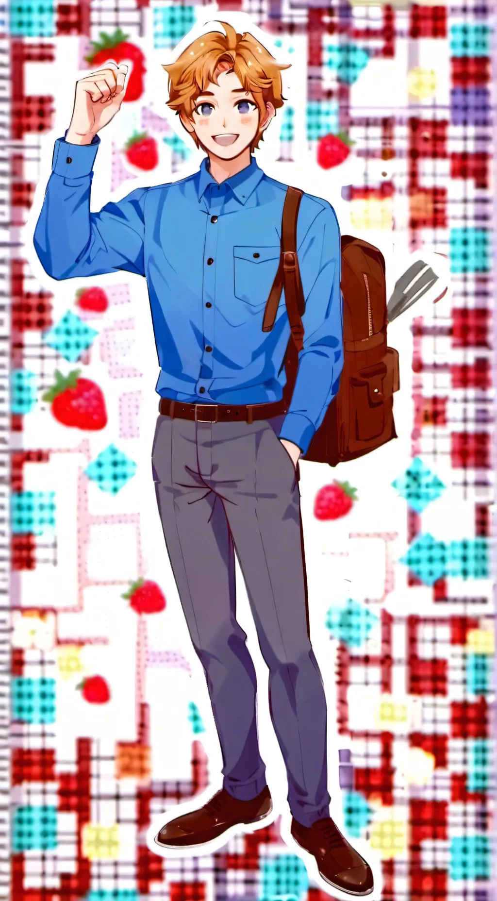 ai character: Senpai(FNF)❤️ background