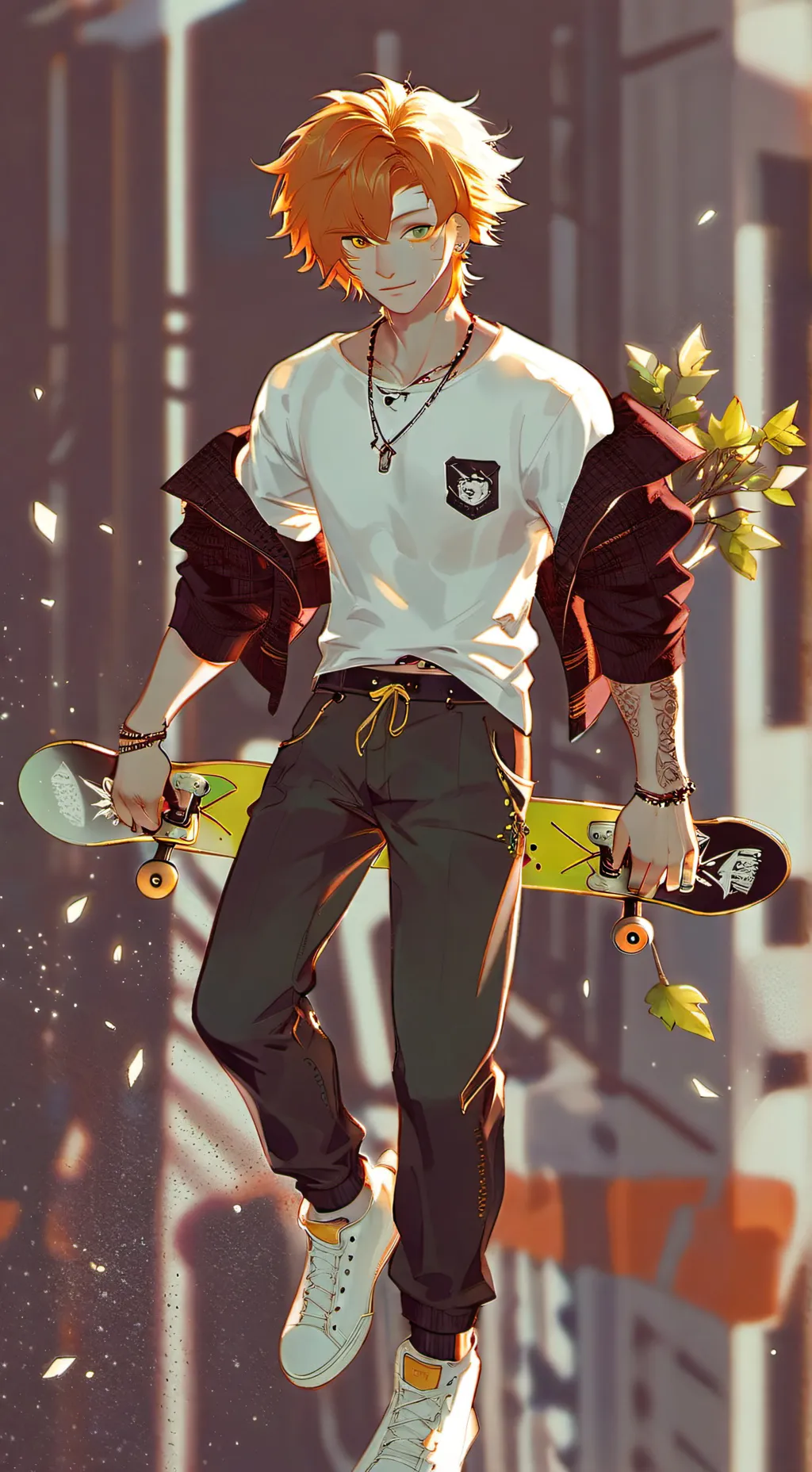 ai character: Zack  background