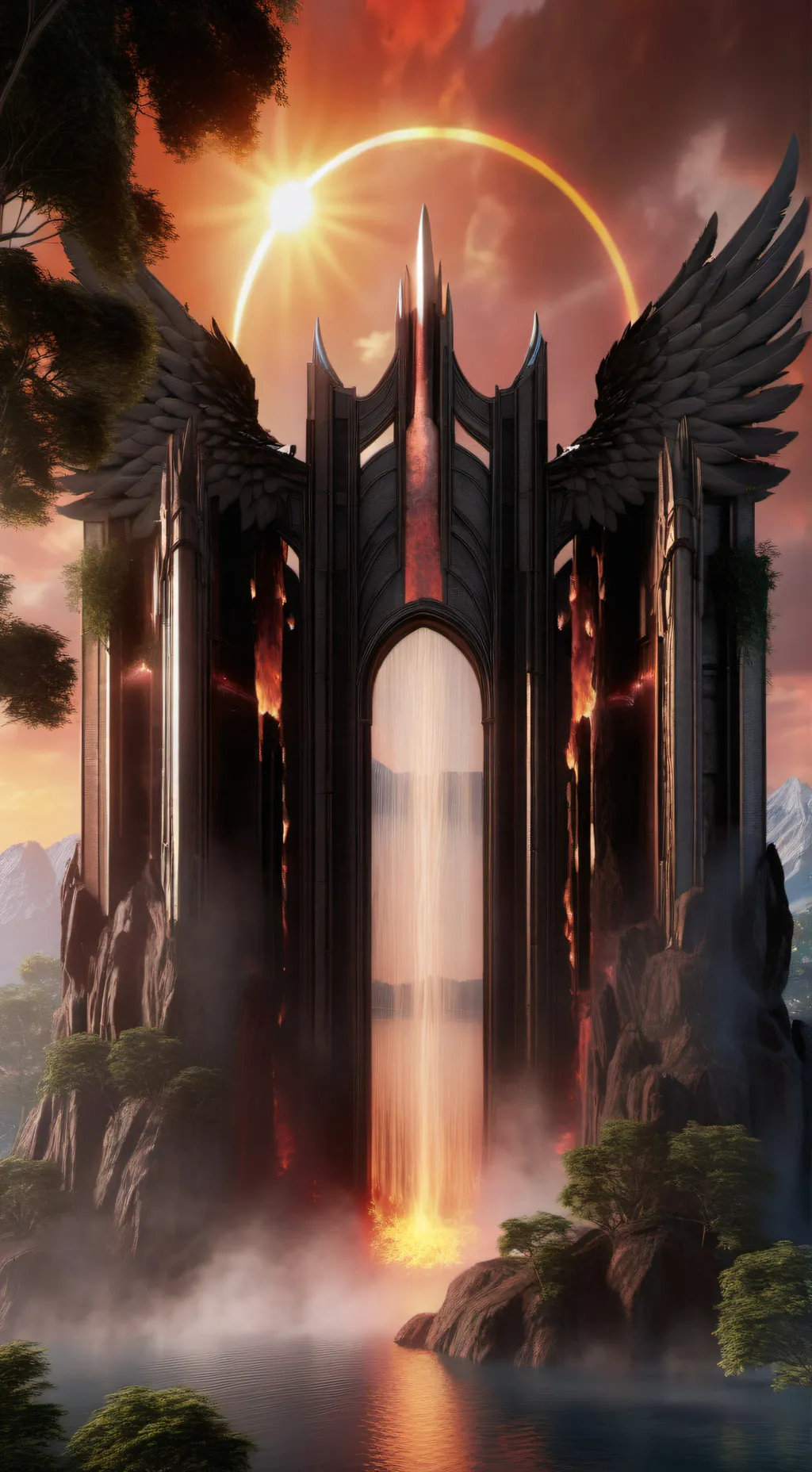 ai character: Gate of Heaven background