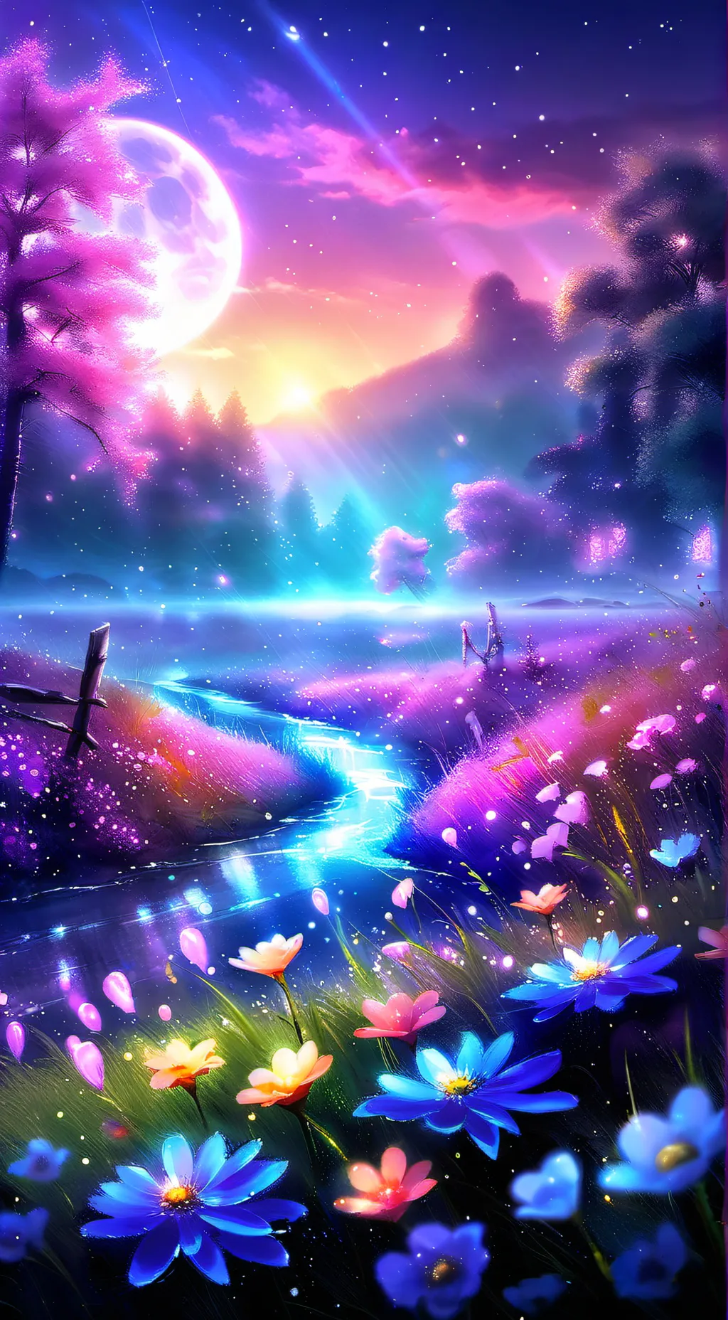 ai character: Dandy world freaky background