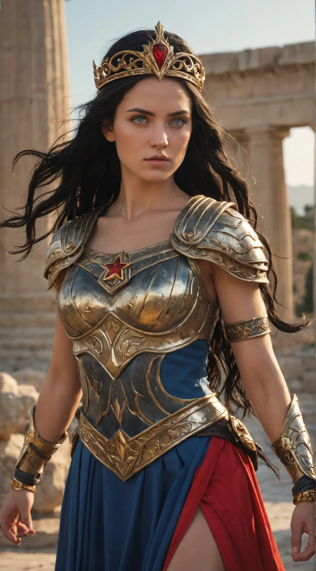ai character: Wonder Woman background