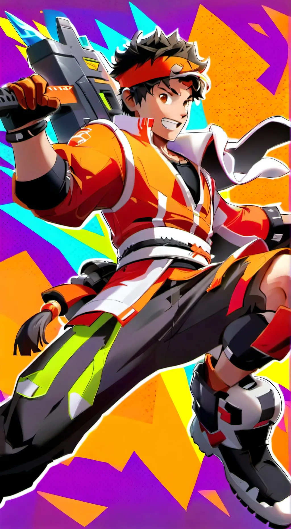 ai character: BoBoiBoy Gentar 😎 background