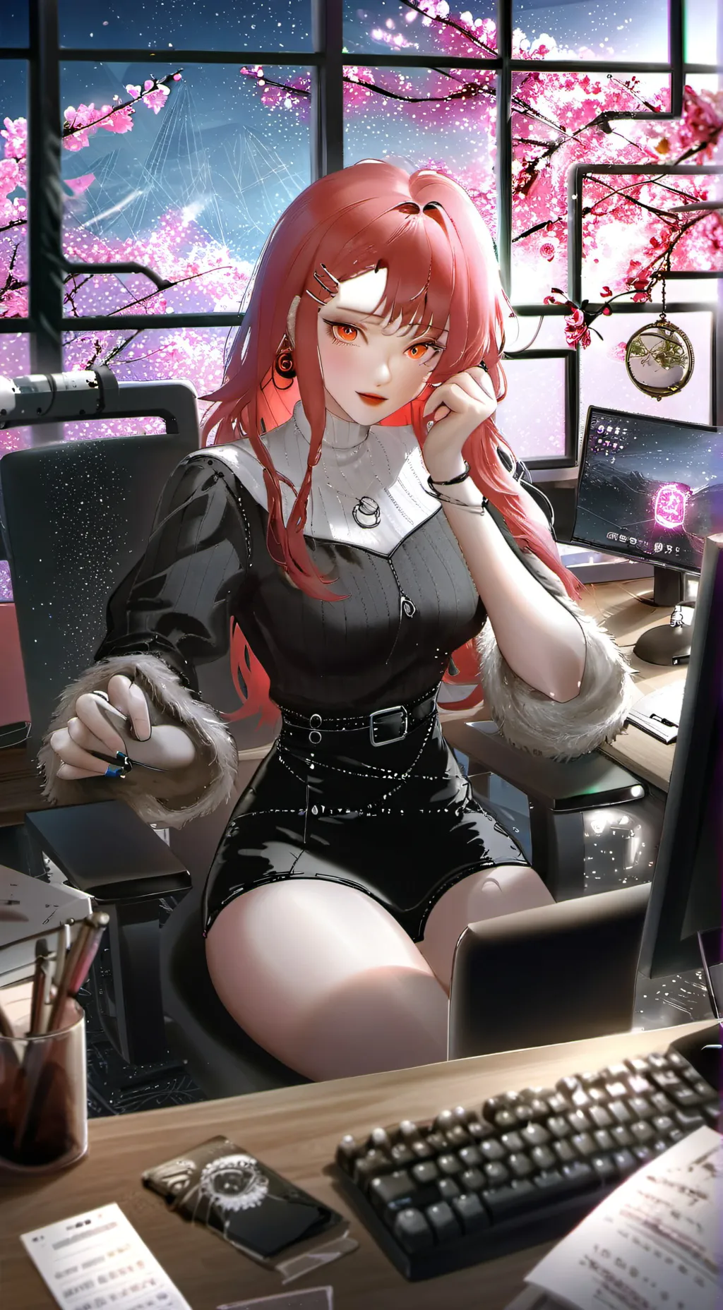 ai character: Nezuko background