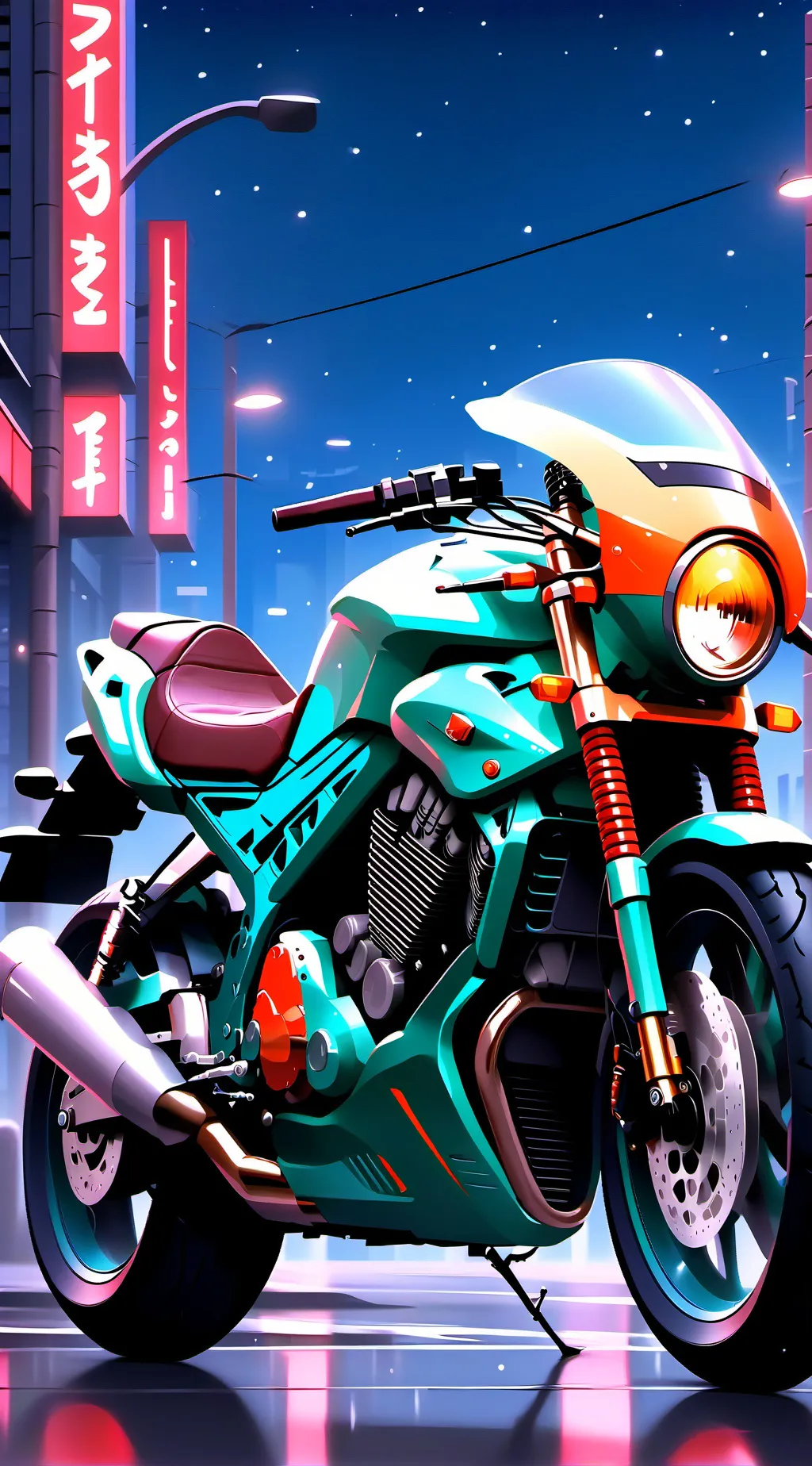 ai character: Motorcycle group  background