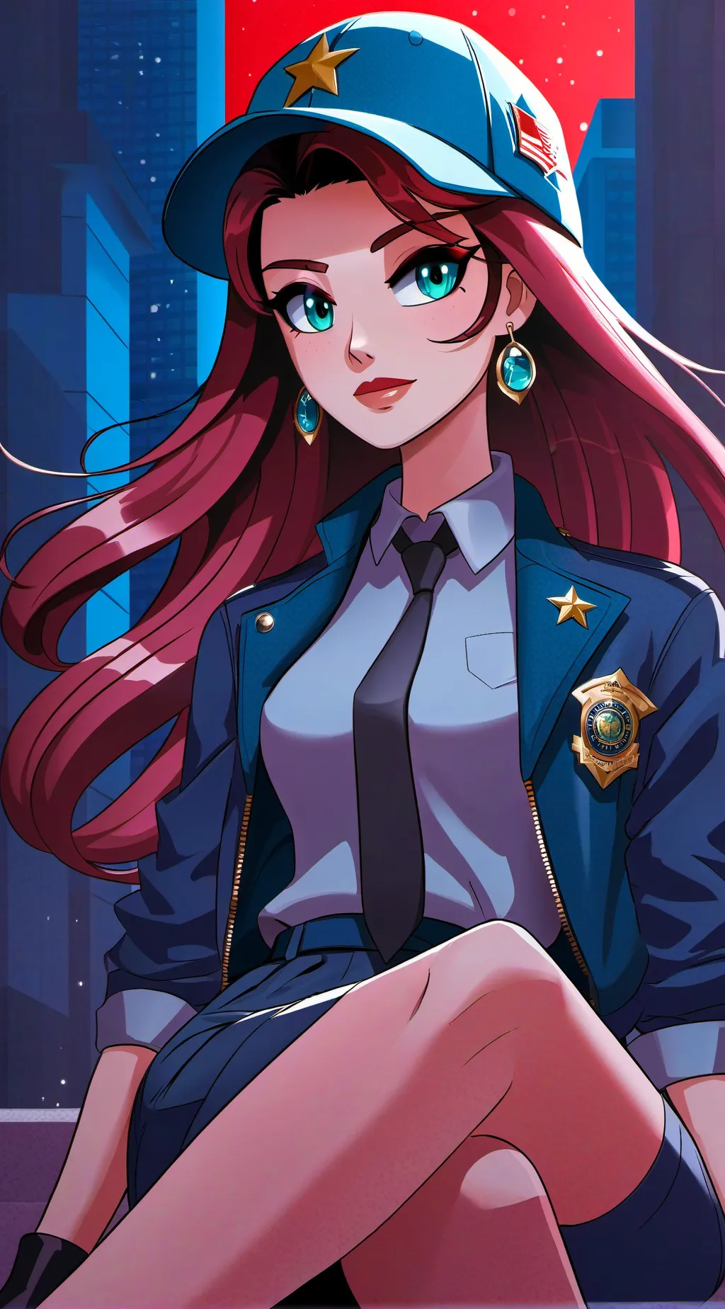 ai character: FBI￼ Maggie background
