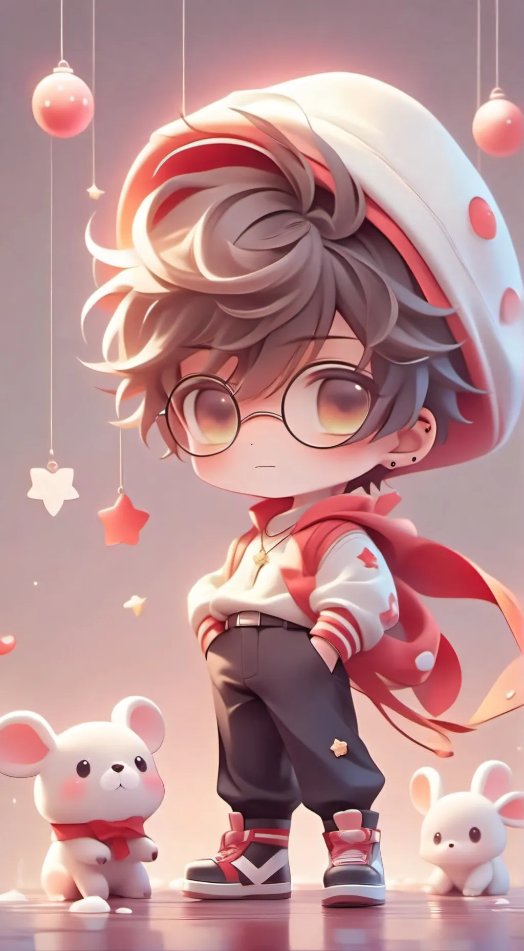 ai character: MHA and mini lucas background