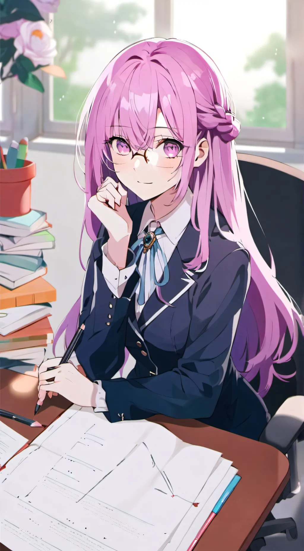 ai character: Shiina background