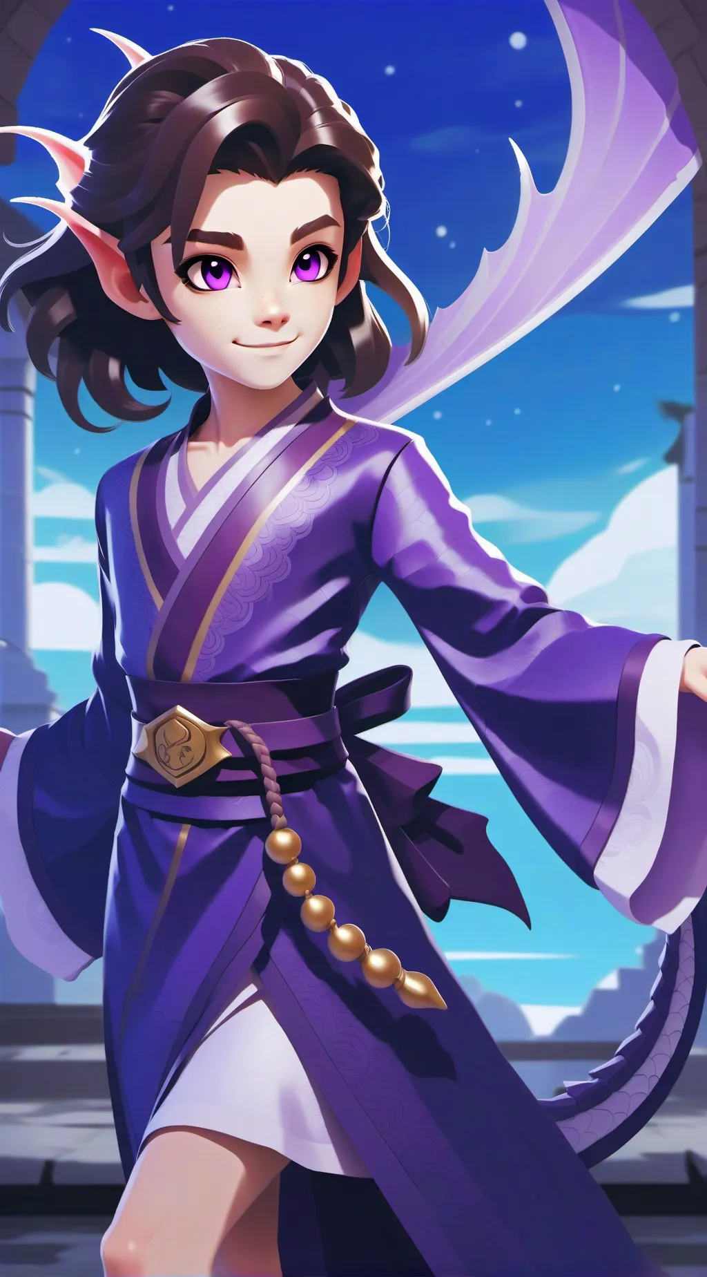 ai character: Vicky(ningago oc) background
